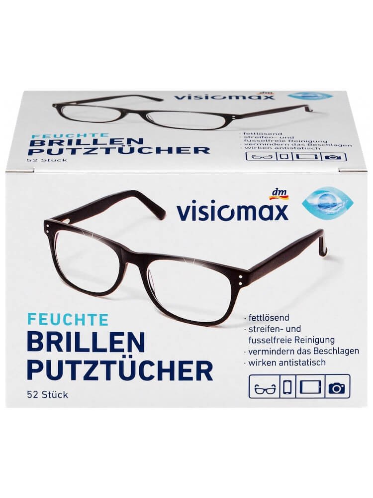 Visionmax Hộp Khăn Giấy Lau Kính Đức 52 miếng