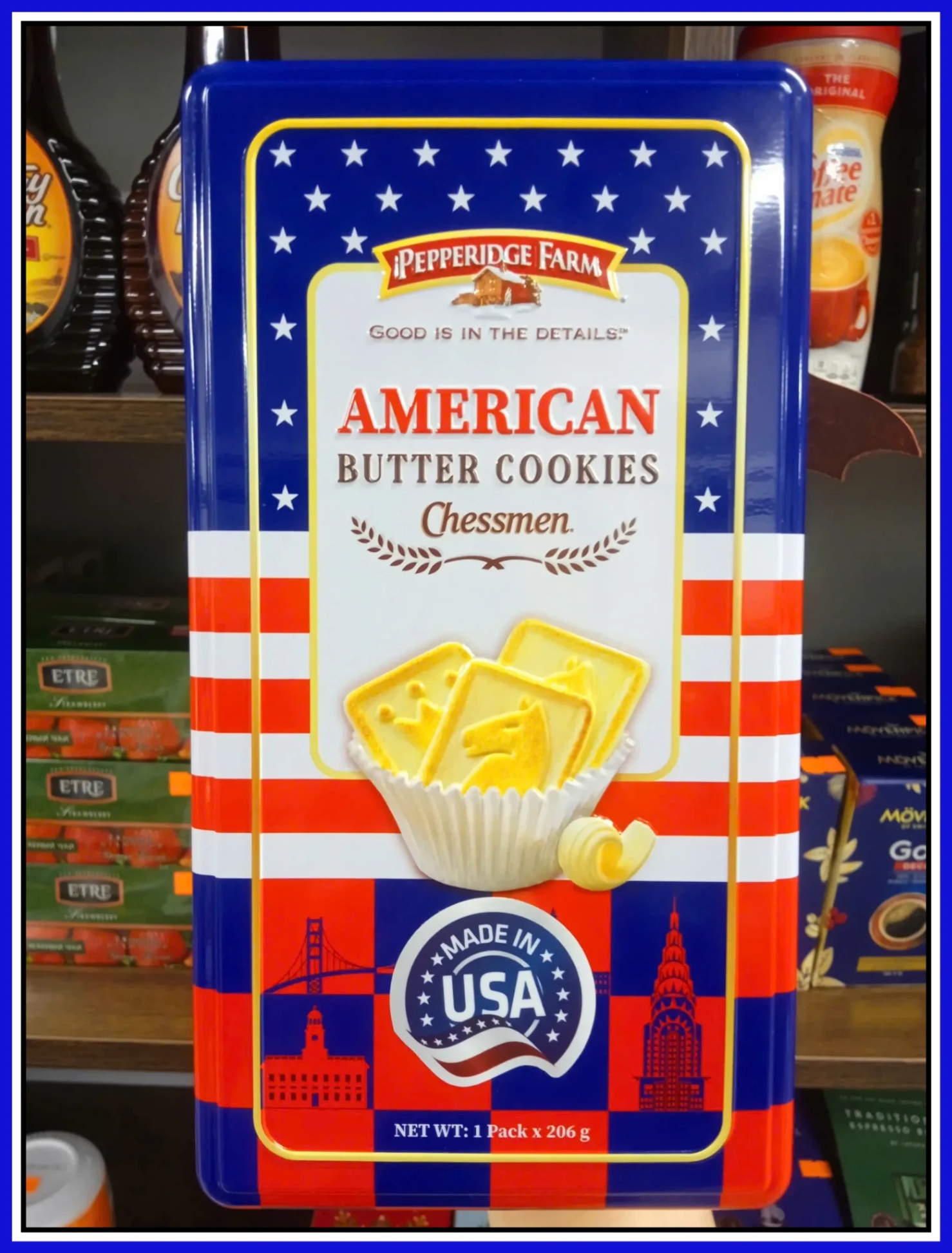 Bánh Quy Pepperidge Farm American Butter Cookies Chessmen 206g