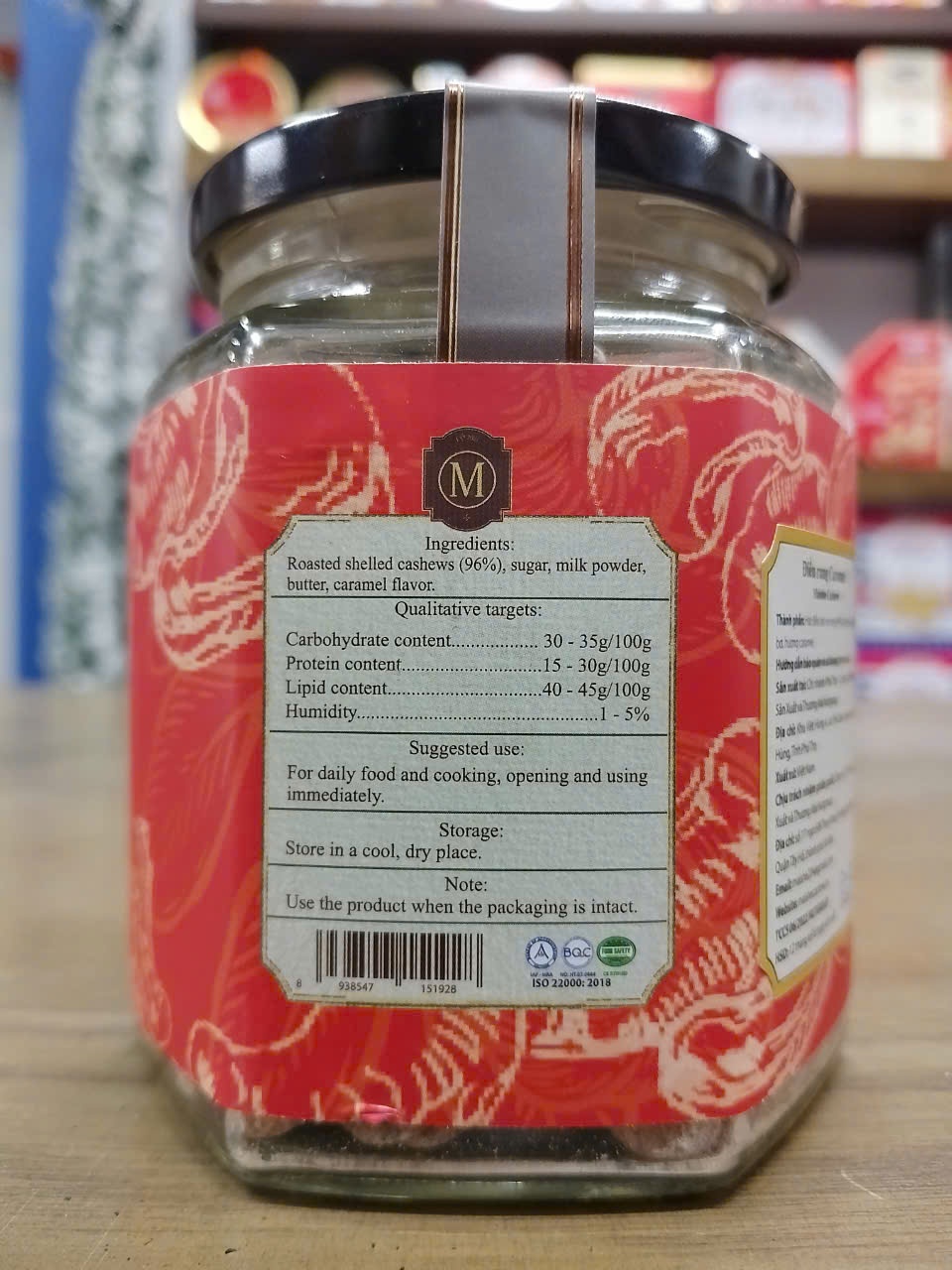 Maishe Organic Nuts Hạt Điều Vị Caramel Mặn 150g