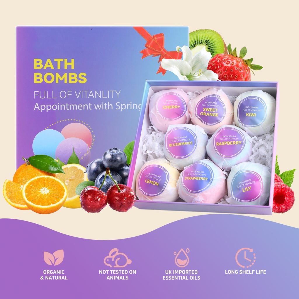 Bath bombs Full of Vitanlity Set of 8