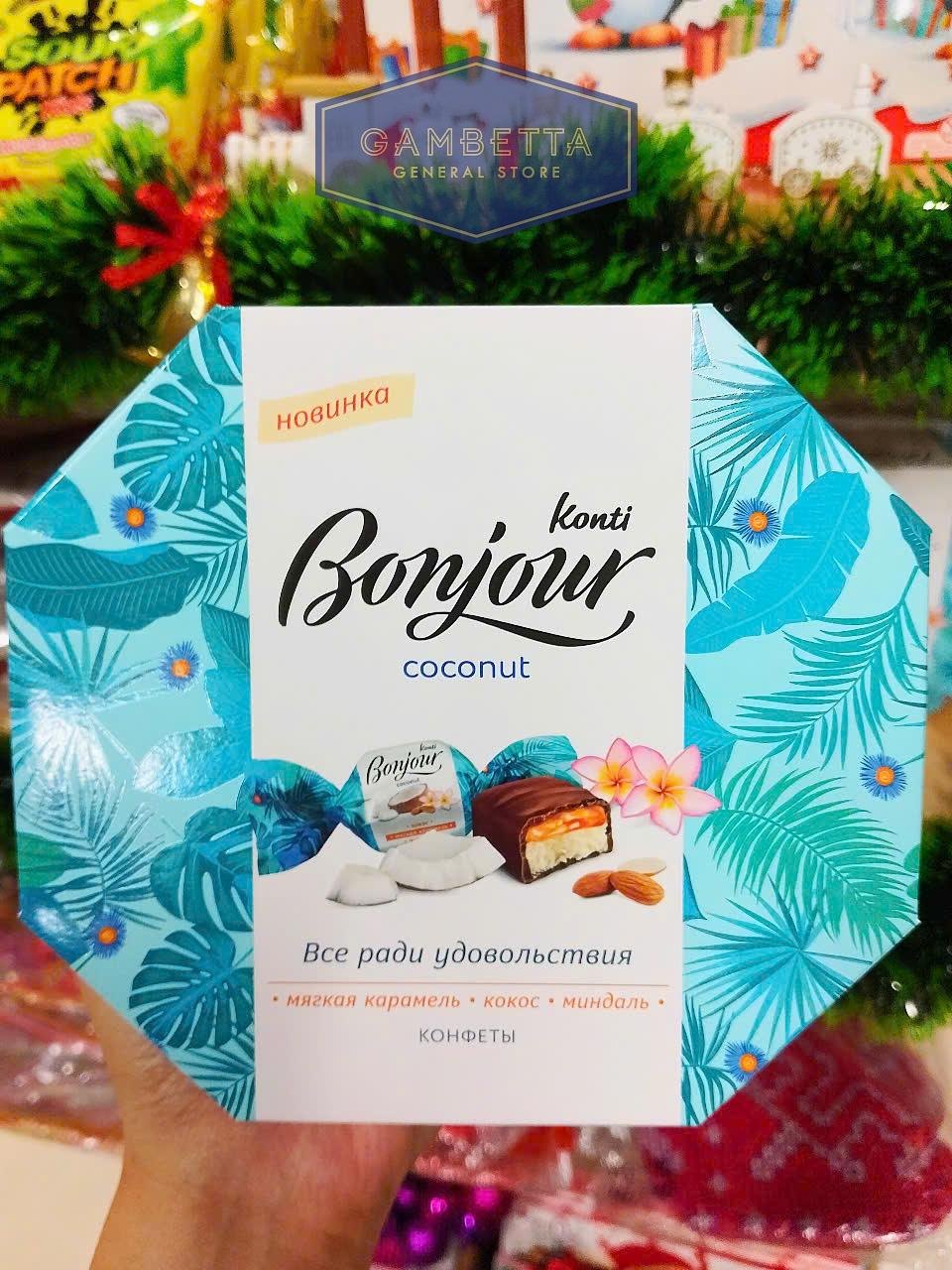 Kẹo Konti Bonjour Coconut 150g