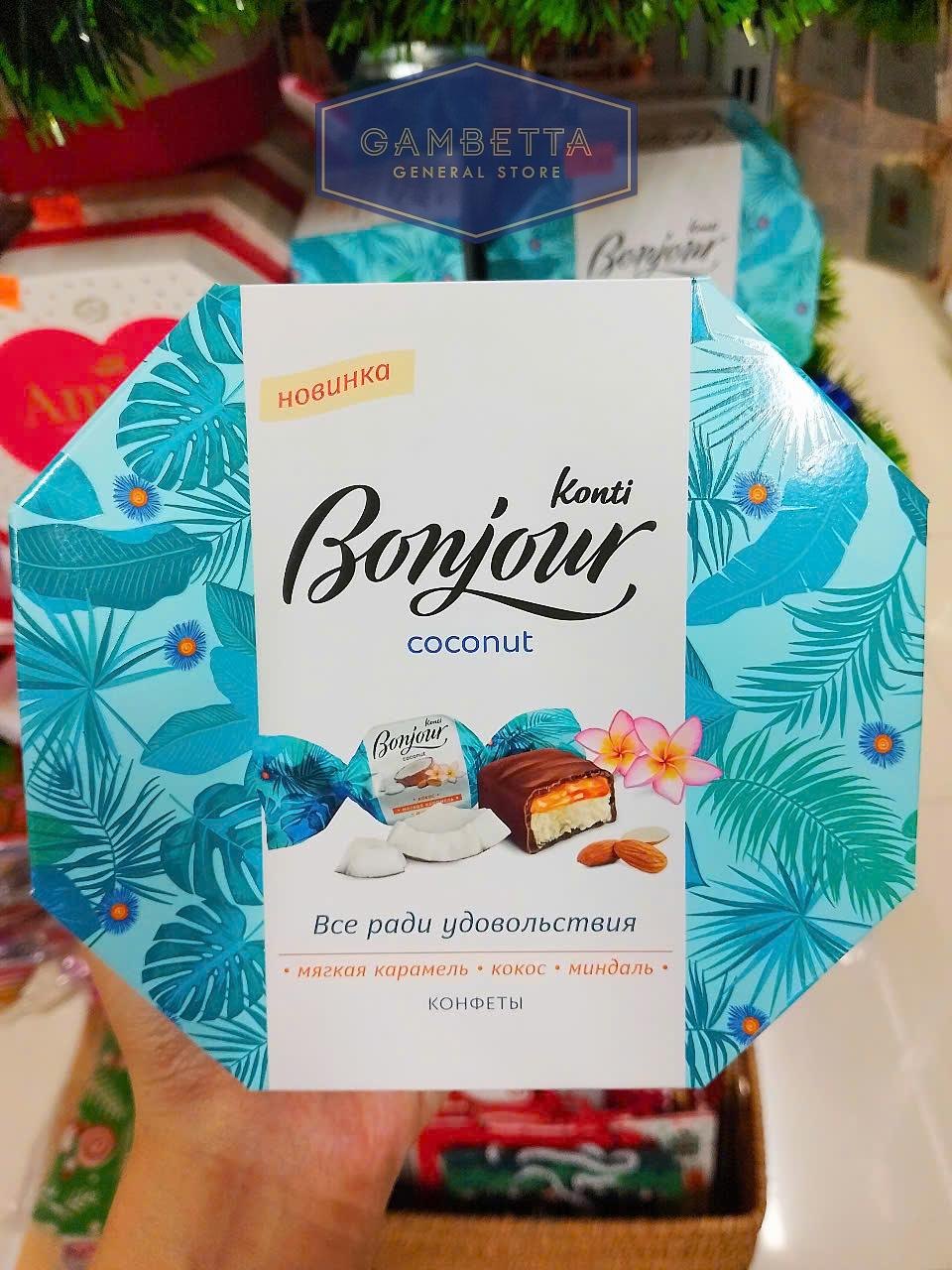 Kẹo Konti Bonjour Coconut 150g