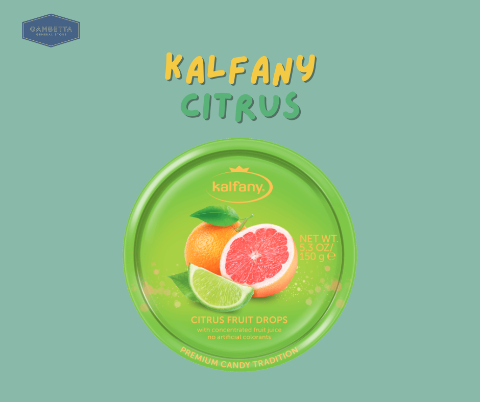 Kẹo Kalfany VỊ Cam Chanh Citrus Fruit Strawberry Drops 150g