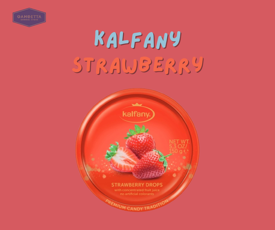 Kẹo Kalfany VỊ Dâu Strawberry Drops 150g