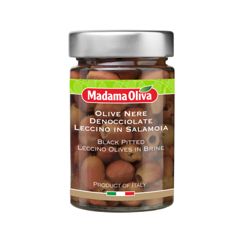 Madama Oliva Oliu Đen Ko Hạt Black Pitted Olives 300g