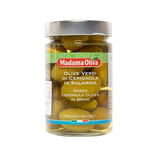 Madama Oliva Oliu Xanh Nguyên Hạt Whole Green Olives 300g