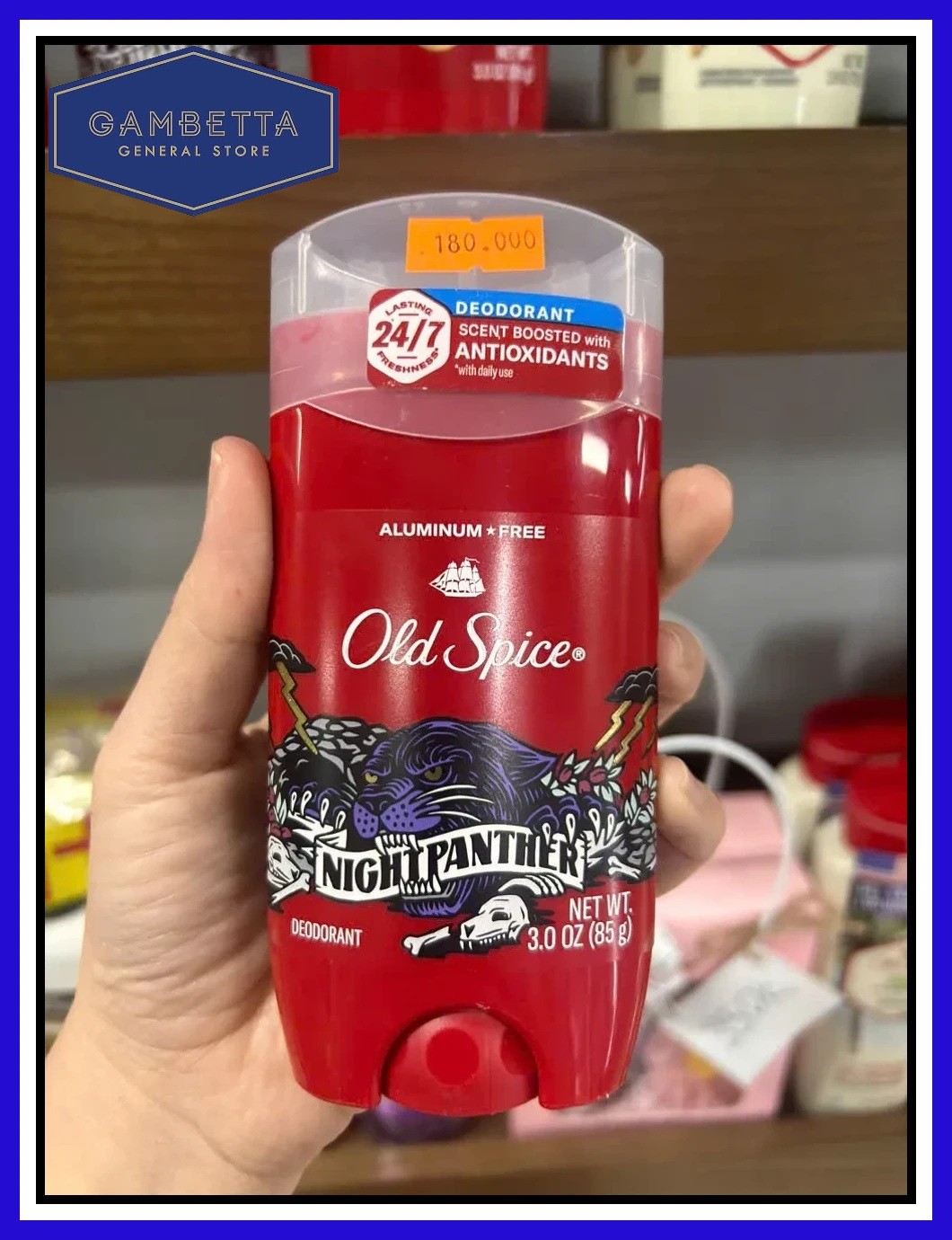 Old Spice Sáp Khử Mùi Night Panther Deodorant Aluminum Free 85g