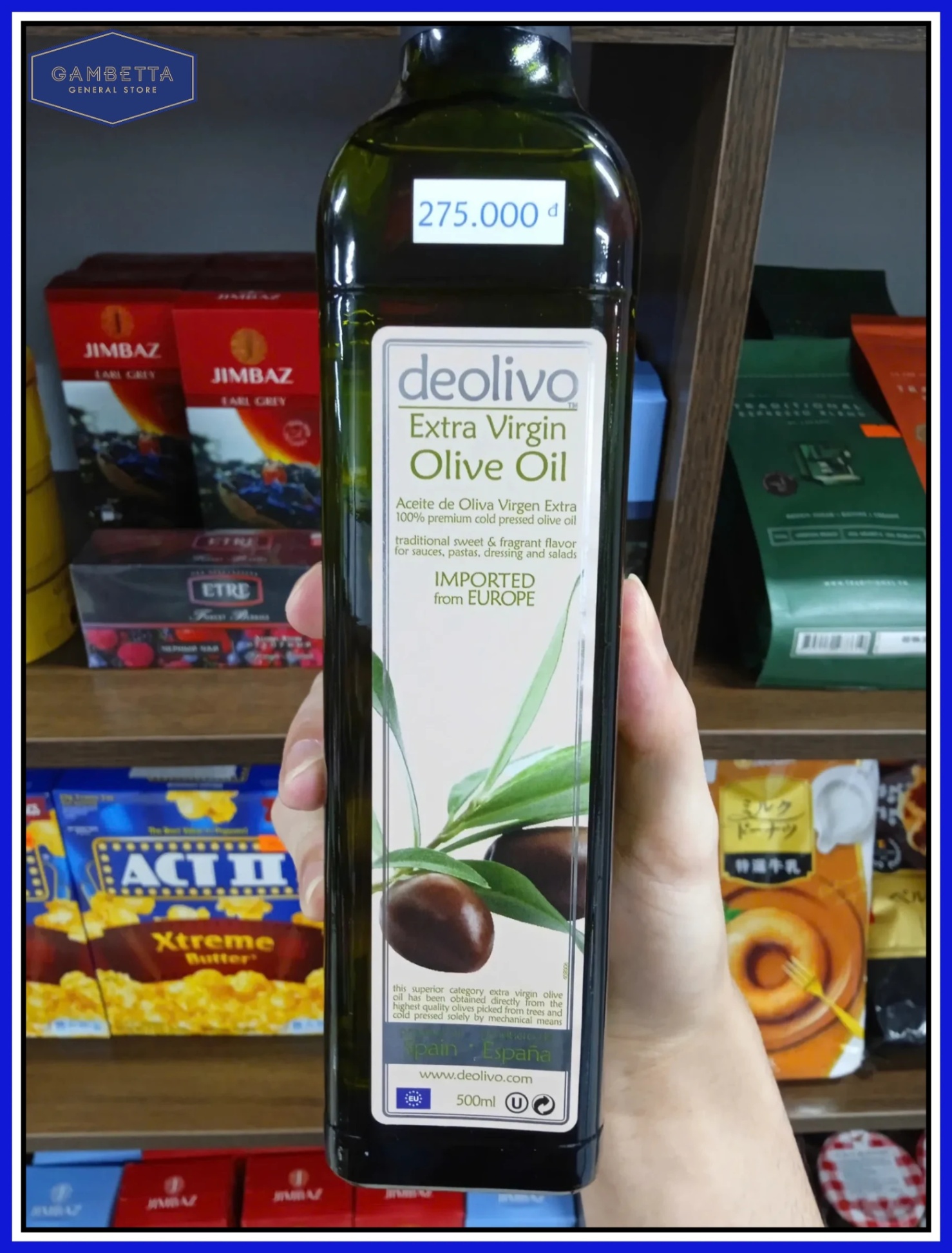 Deolivo Dầu Olive Nguyên Chất Extra Virgin Olive Oil 500ml