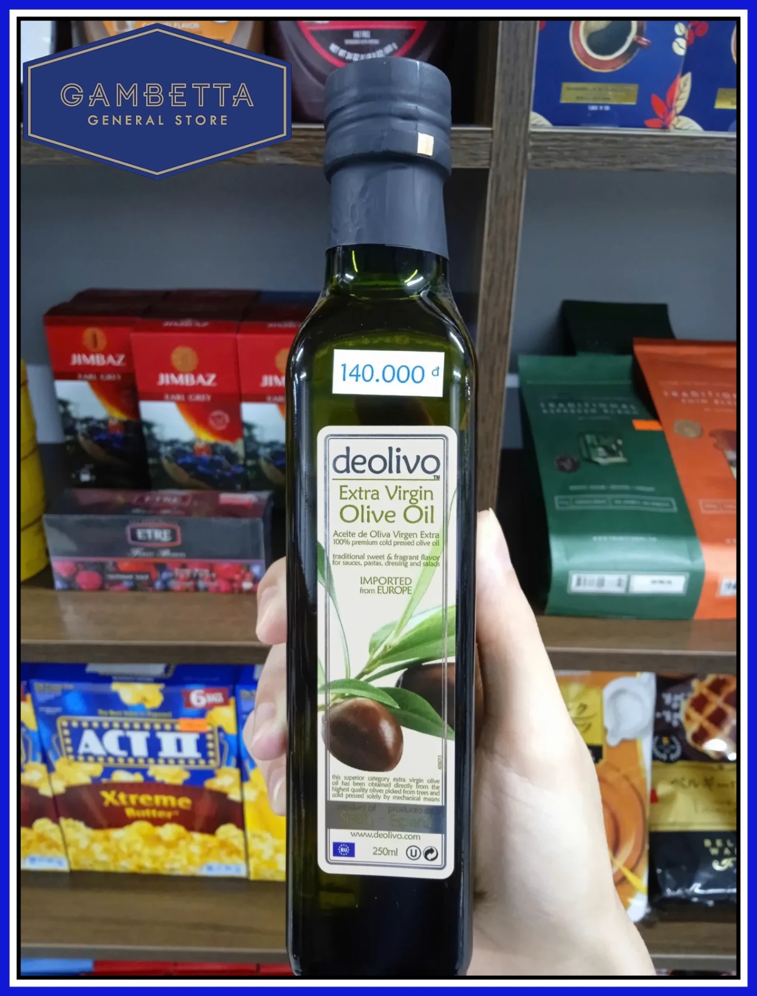 Deolivo Dầu Olive Nguyên Chất Extra Virgin Olive Oil 250ml