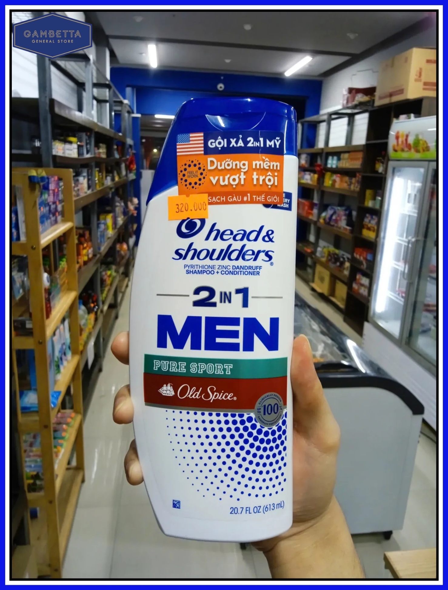 Head & Shoulders Men Mỹ Old Spice Pure Sport 613ml