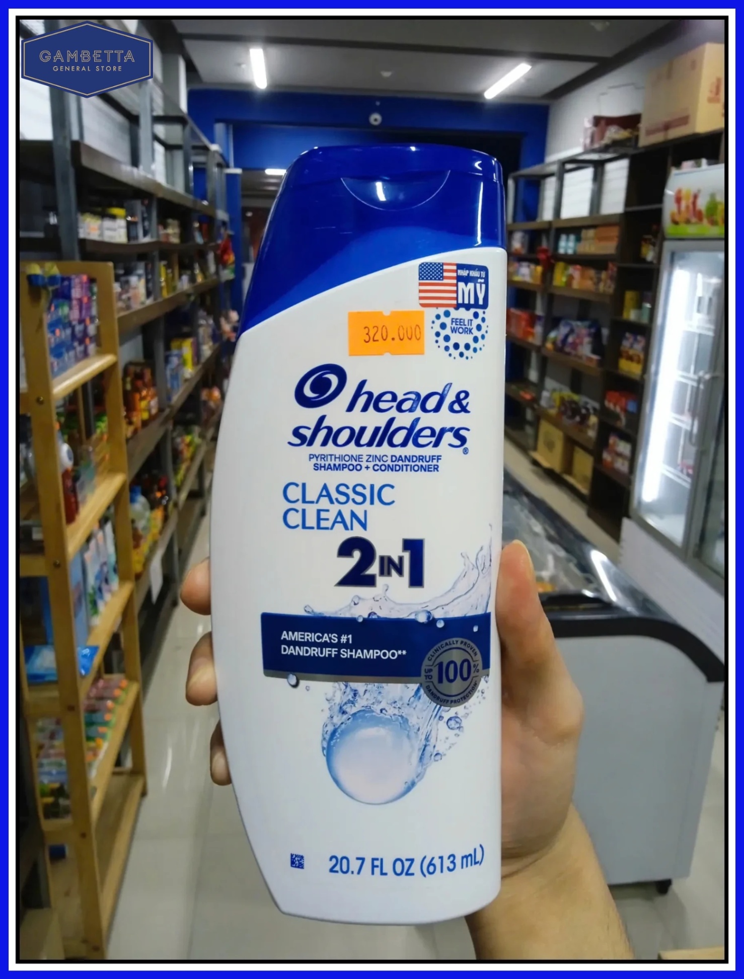 Head & Shoulders Men Mỹ Trị Gàu Classic Clean 613ml