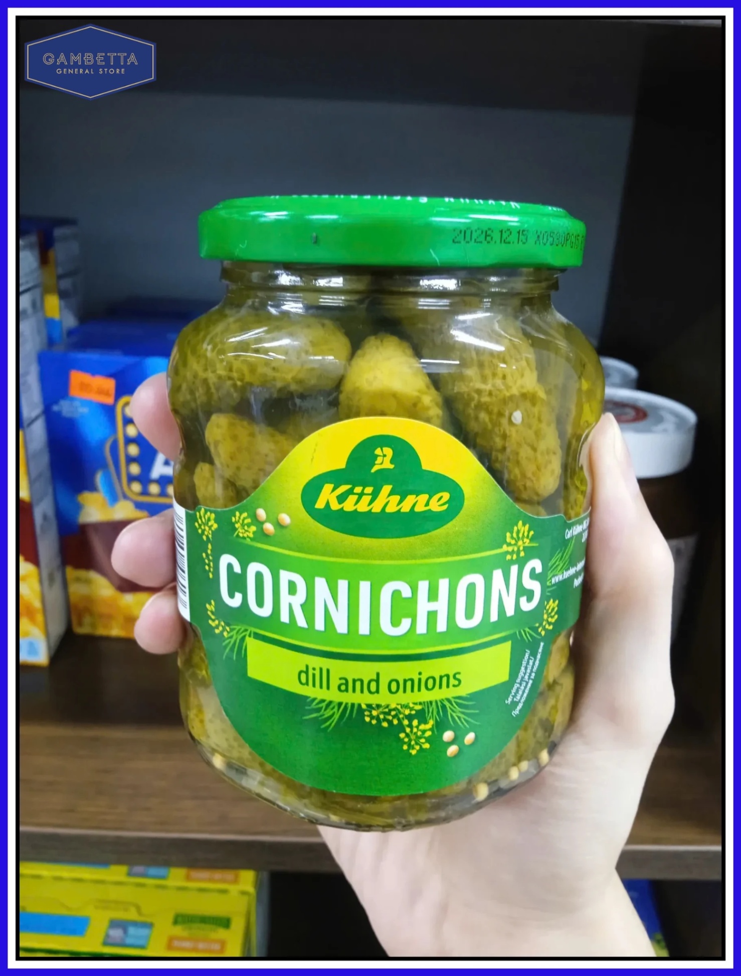 Kuehne Dưa Chuột Ngâm Cornichons 330g