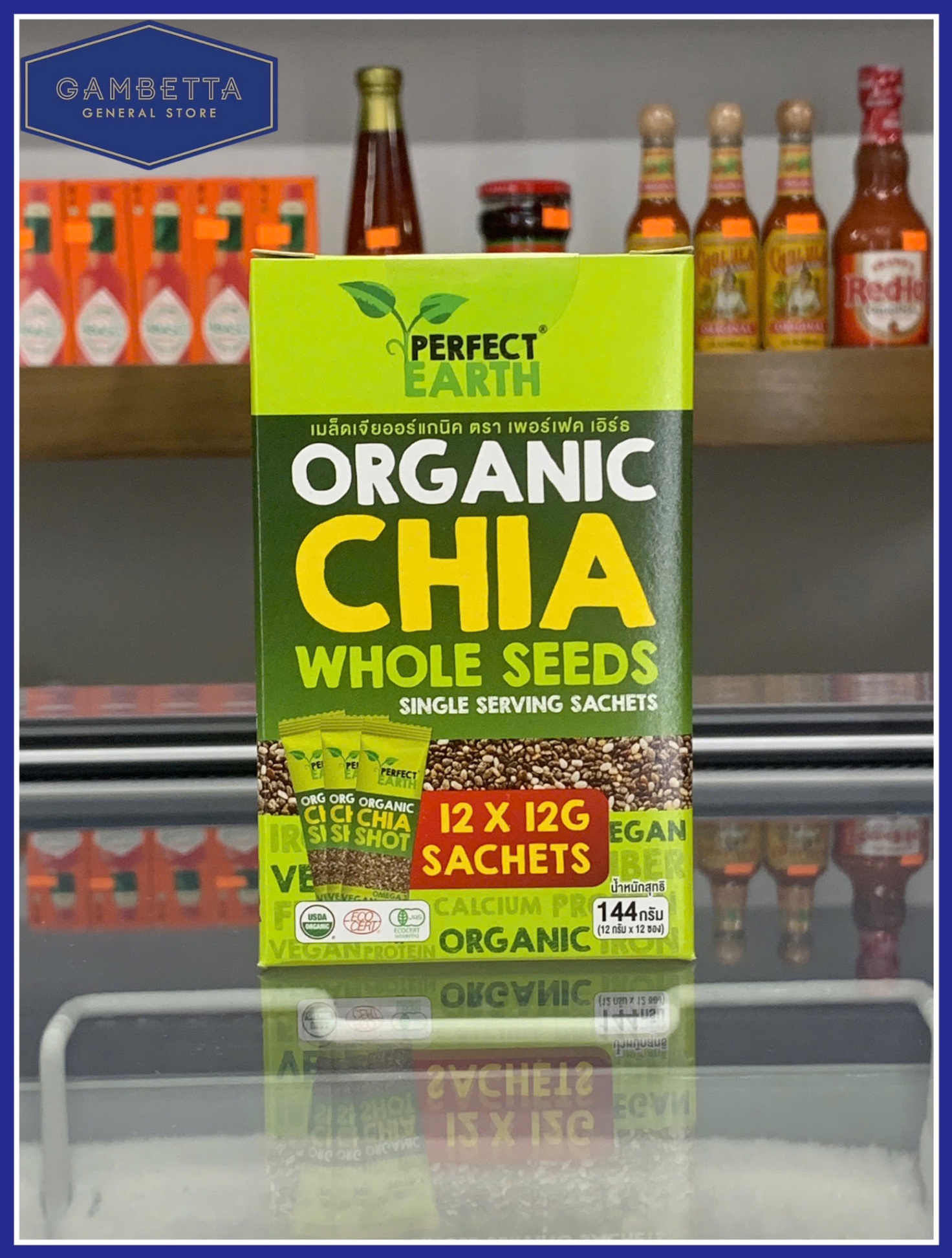 Hạt Chia Hữu Cơ Perfect Earth Organic Chia 12 x 12 Sachets