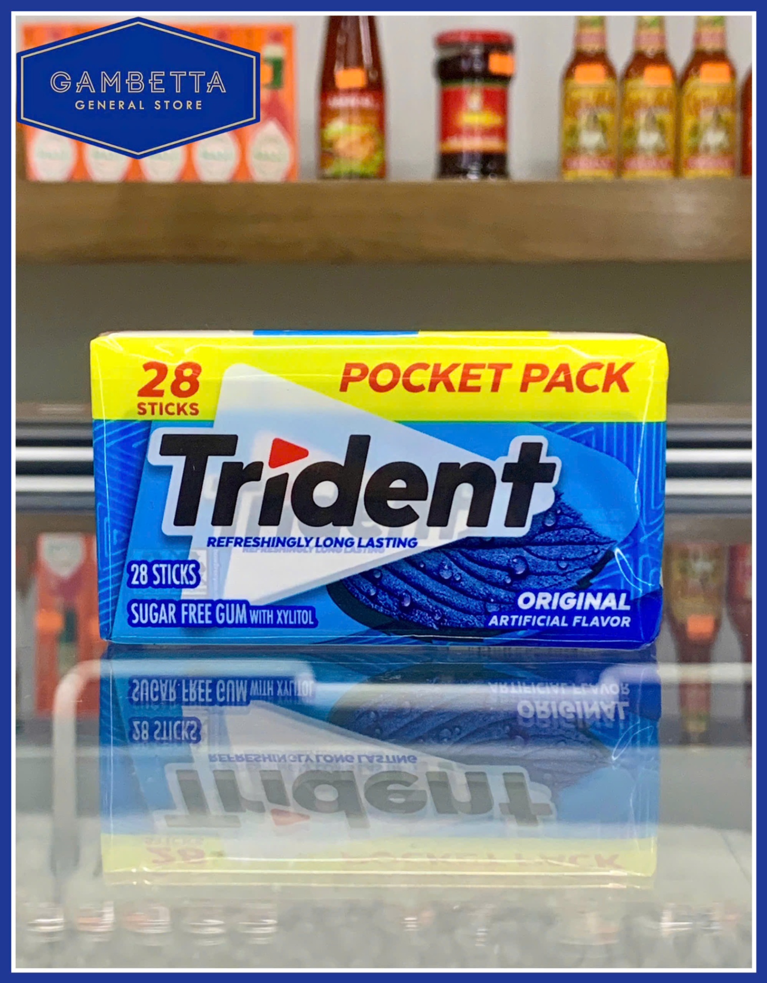 Trident Kẹo Cao Su Original Sugar Free Gum 28 Sticks