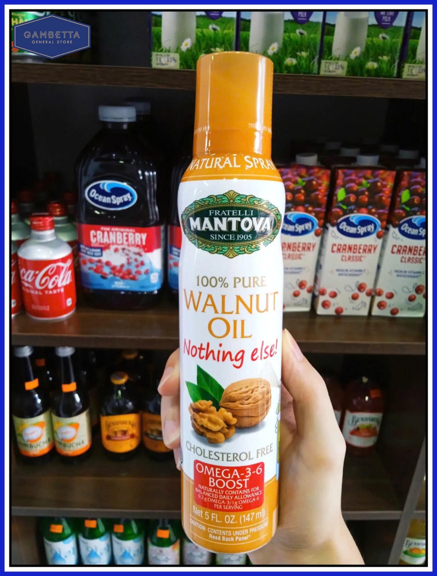 Mantova Dầu hạt óc chó xịt Walnut Oil Spray 147ml