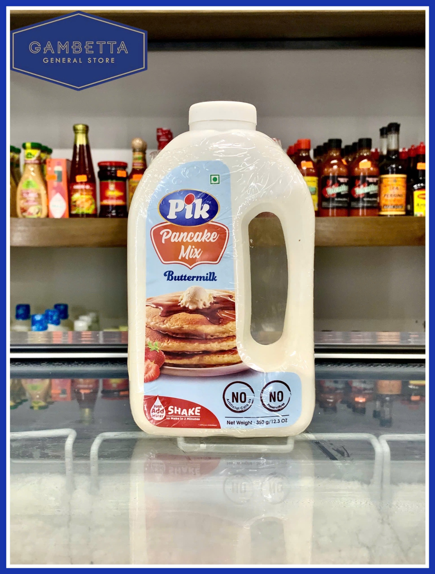 Pik Bột làm Bánh Pancake Mix Butter Milk chai nhựa 350g