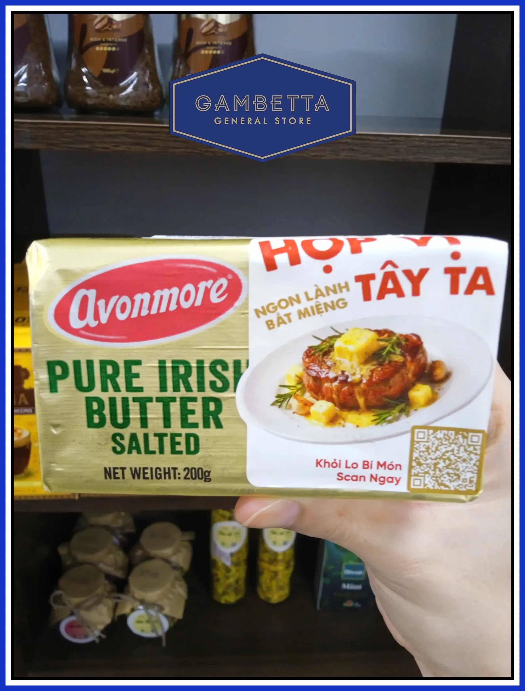 Avonmore Pure Irish Salted Butter Bơ Mặn 200gram