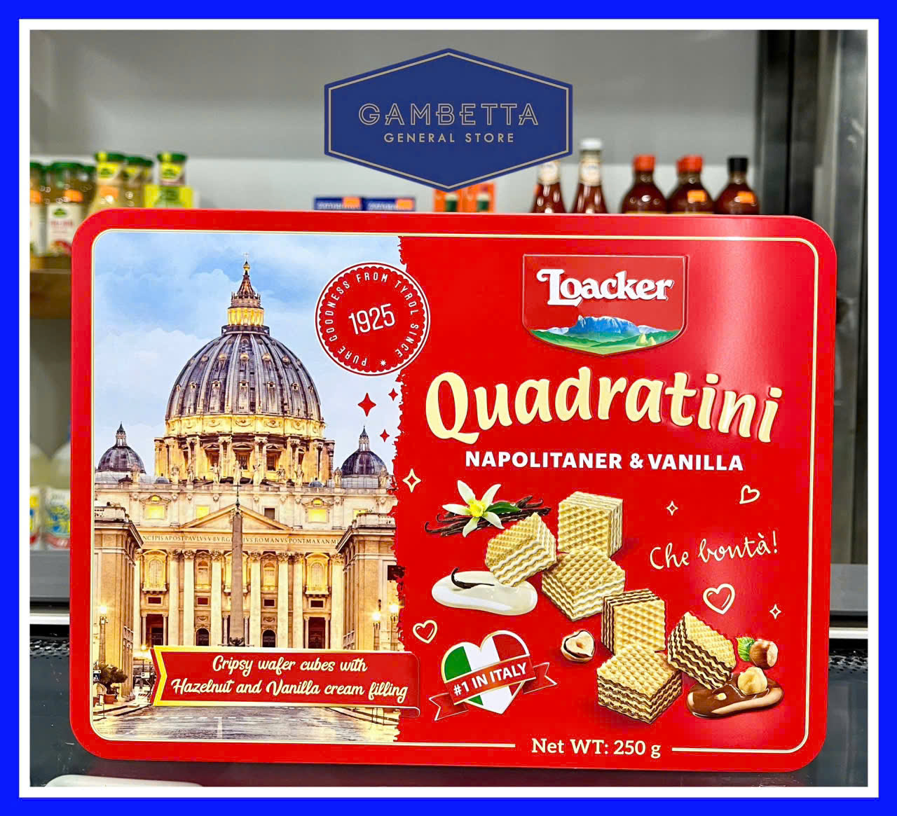 Bánh Xốp Loacker Quadratini Gift Box 250g