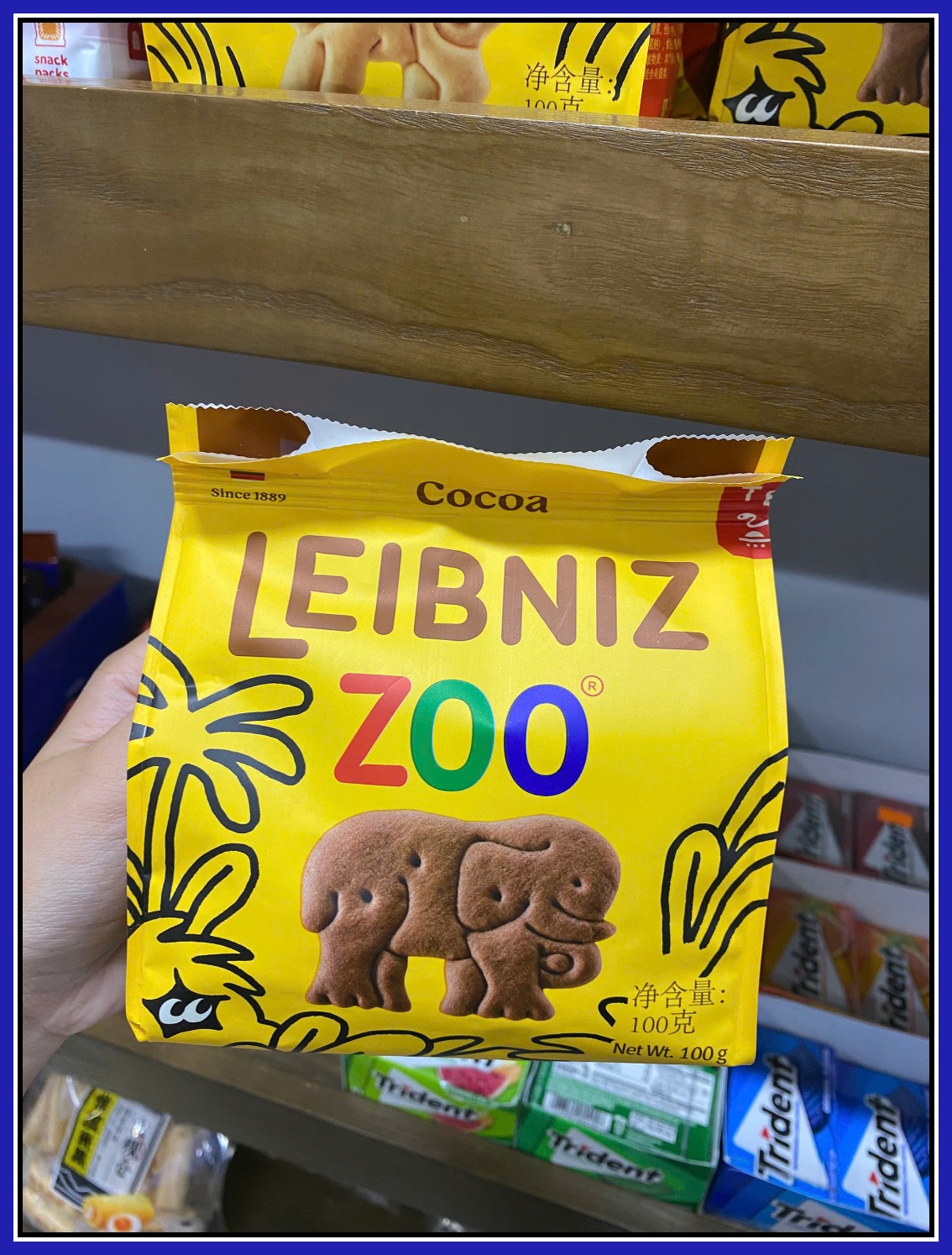 Bánh quy Leibniz Zoo Cocoa 100g