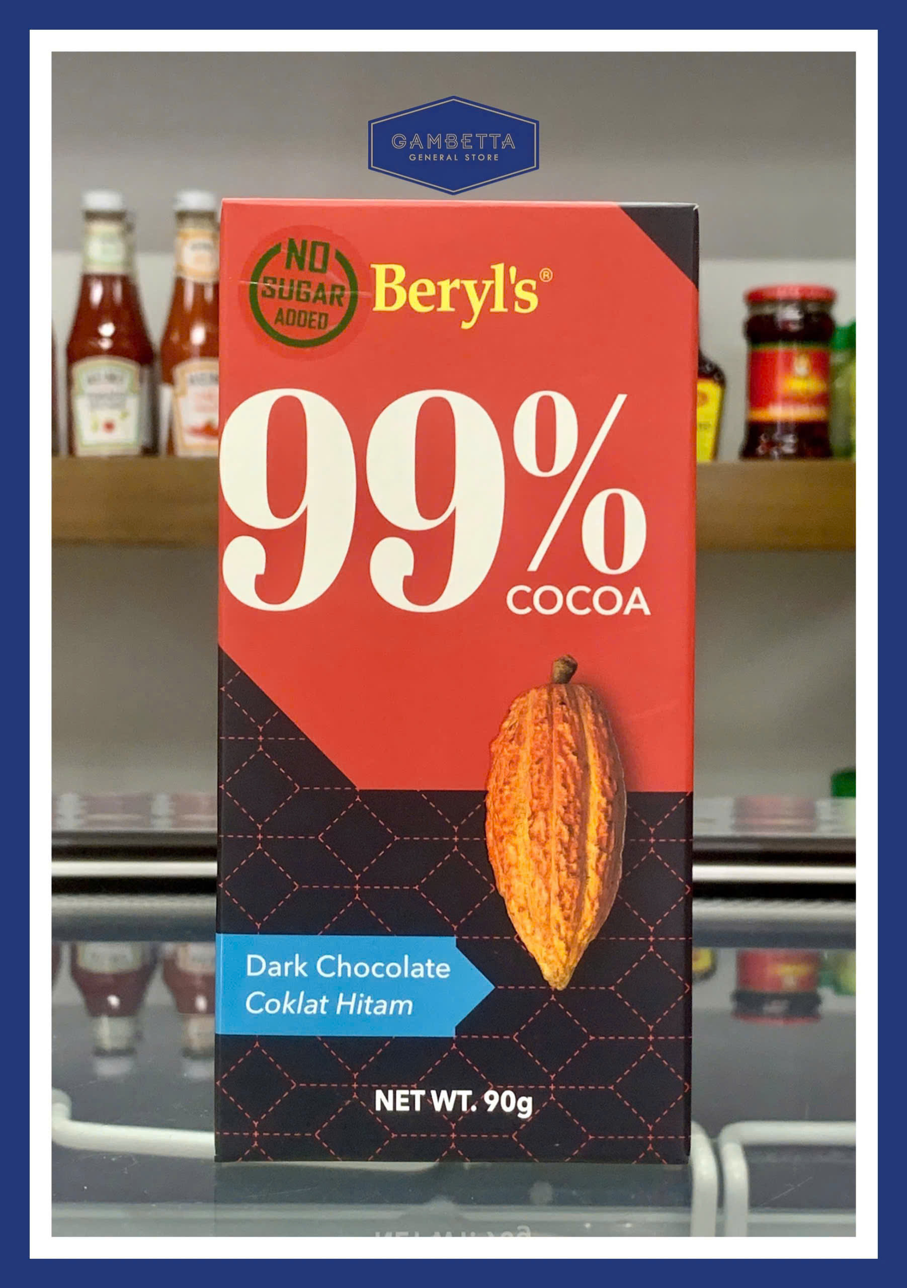 Beryl's Sô Cô La đen Dark Chocolate 99% 90g