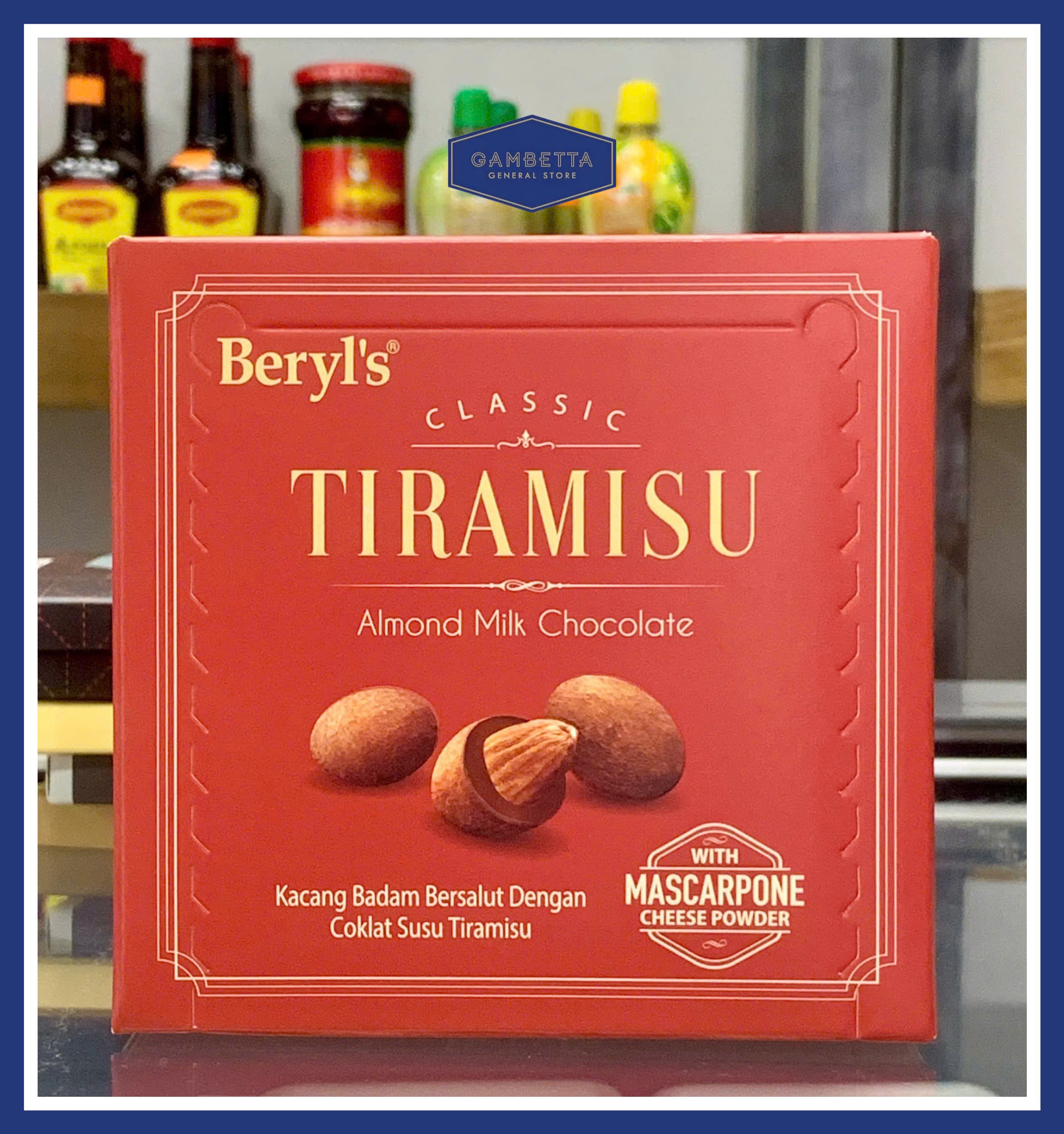 Beryl's Tiramisu Almond Milk Chocolate 65g