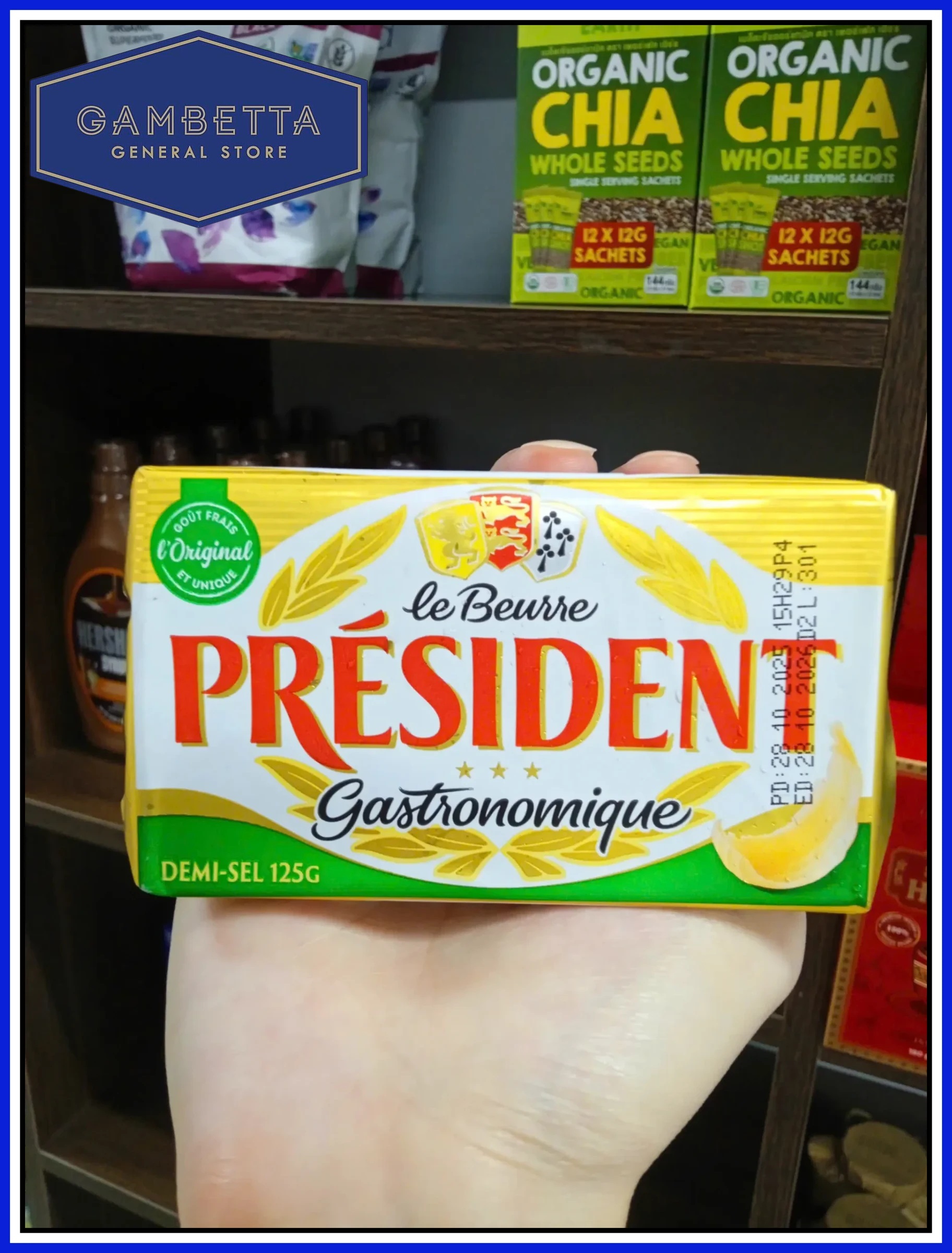 Bơ mặn President Salted Butter 125g