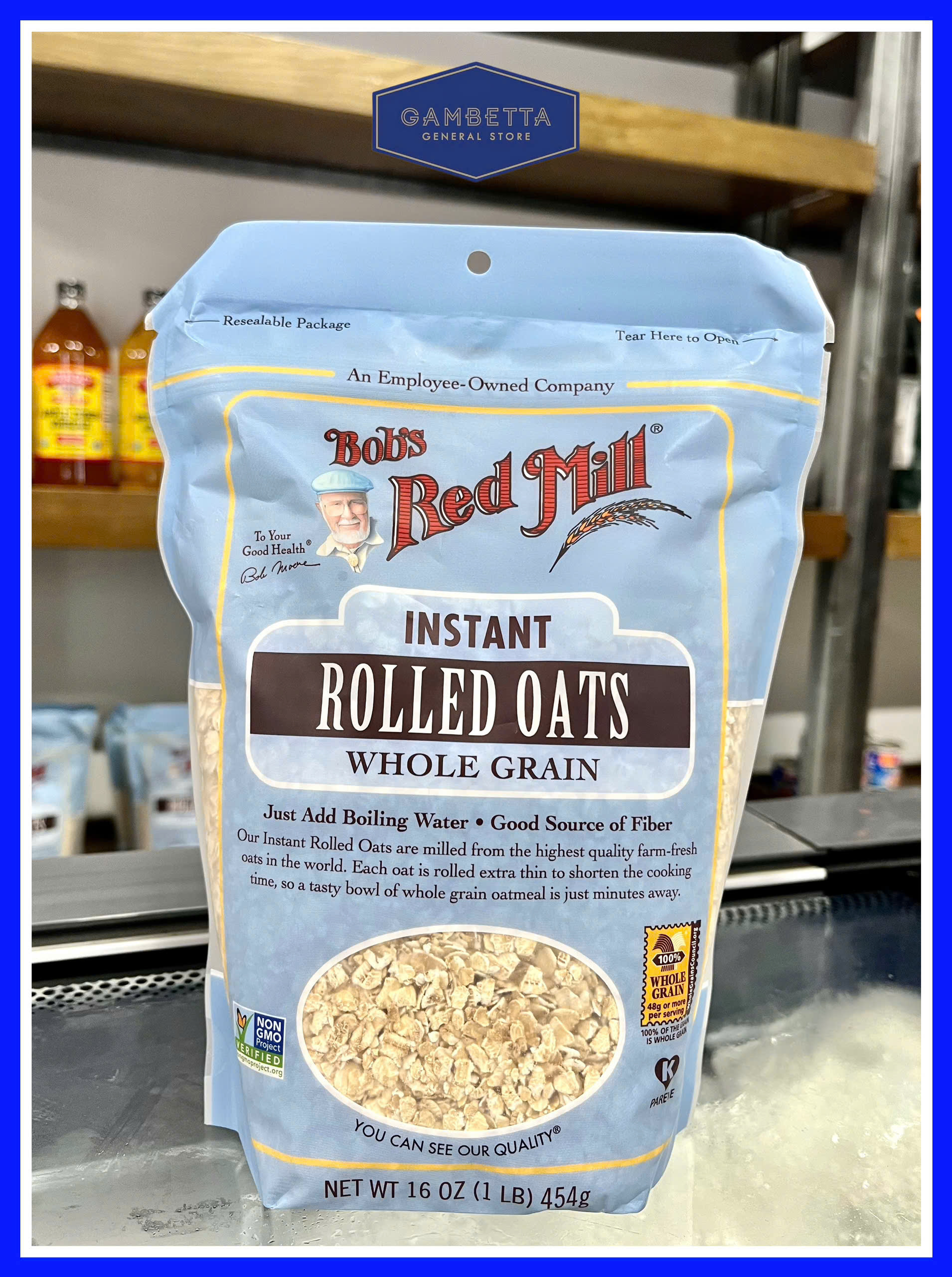 Bob's Red Mill Instant Rolled Oats Whole Grain 454g