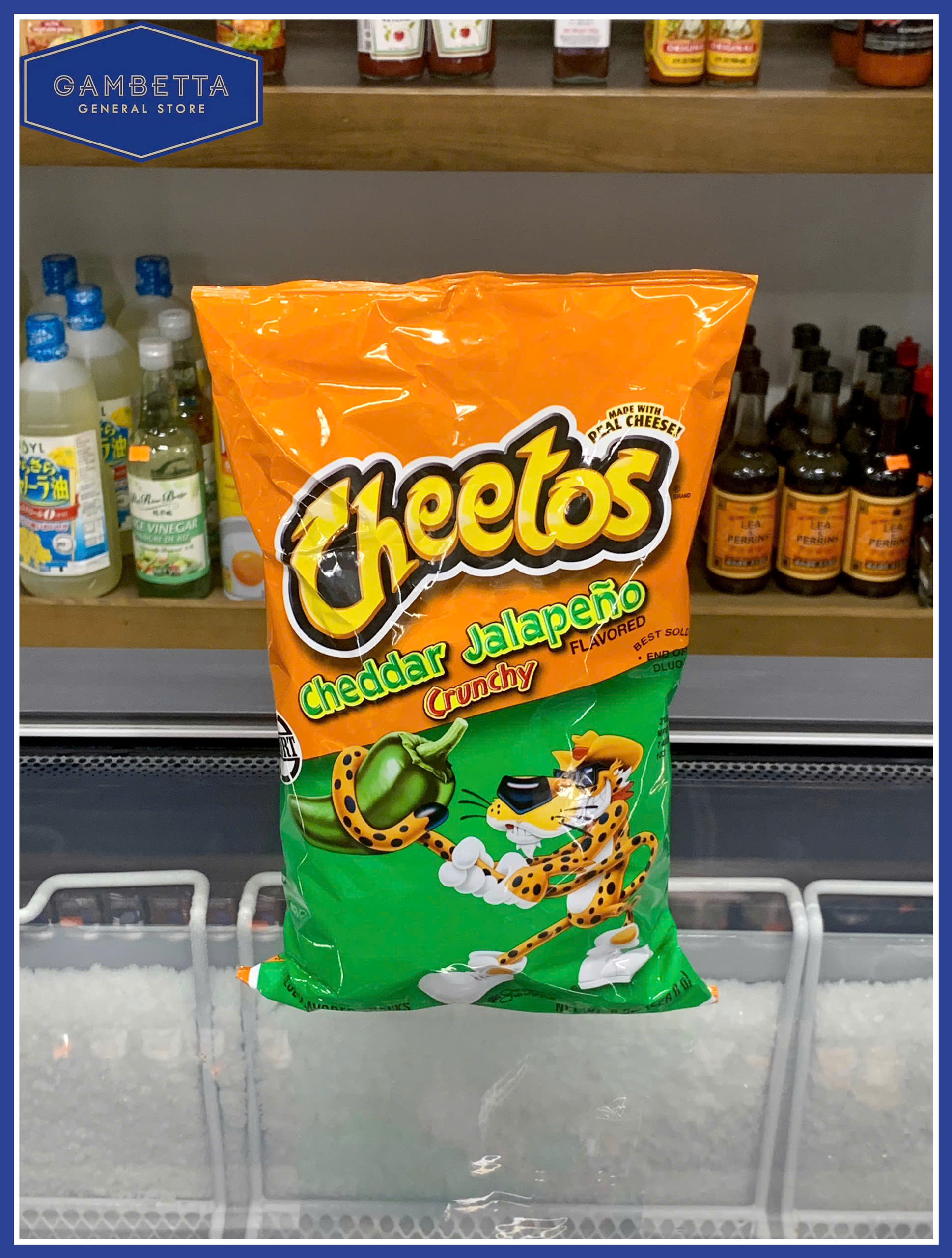 Cheetos Cheddar Jalapeno Crunchy 8oz