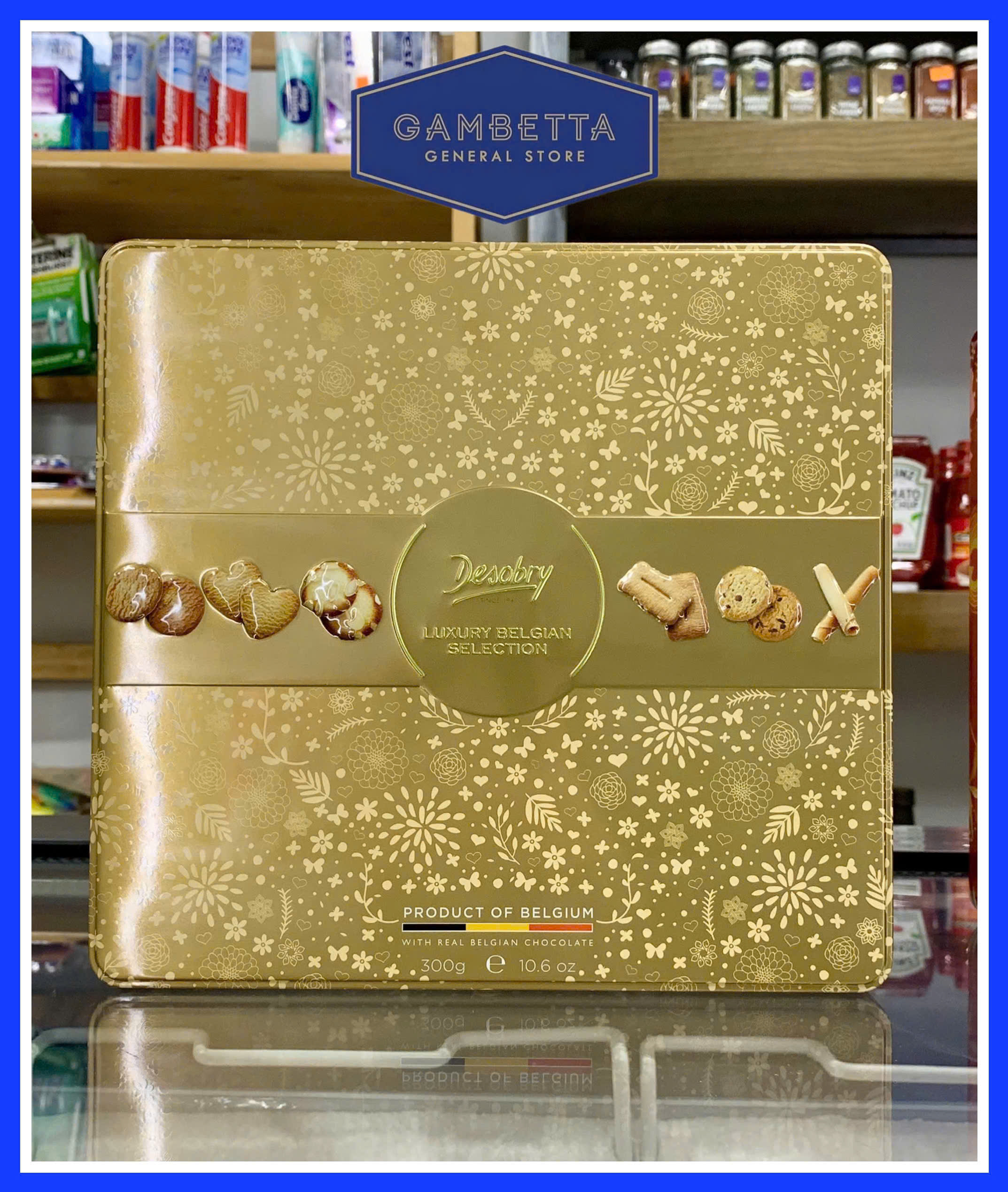 Desobry Bánh quy Tổng Hợp Luxury Belgian Selection hộp vàng 600g