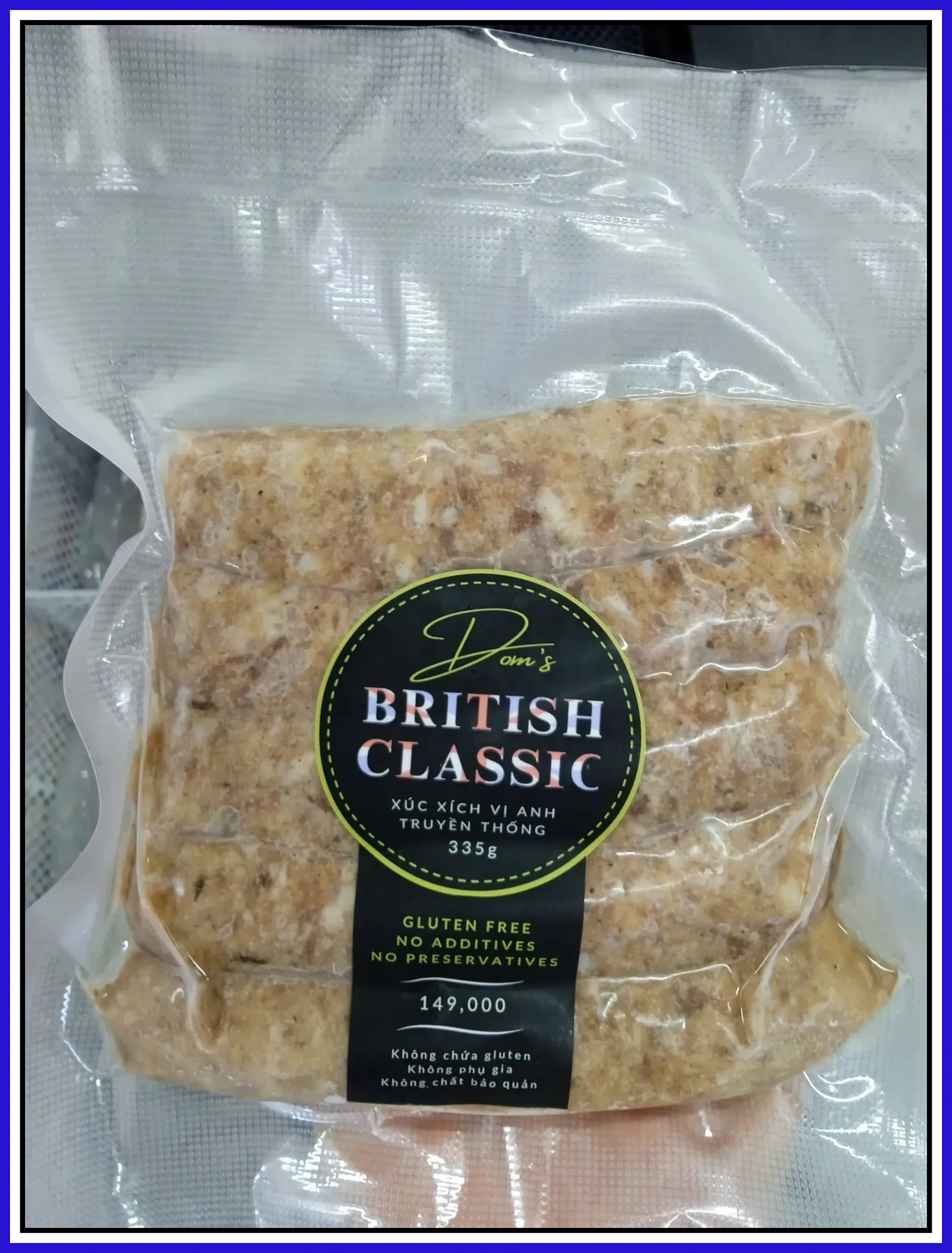 Dom's The British Classic / Xúc xích Anh truyền thống 335g