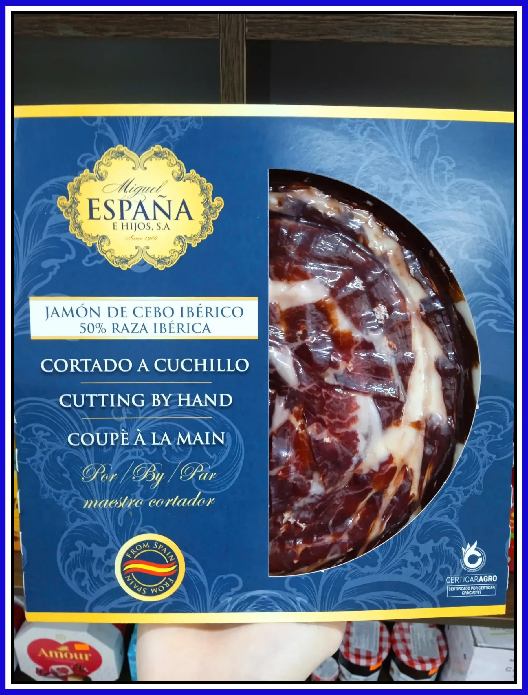 Đùi Heo Muối Cắt Lát Espana Jamon De Cebo Iberico 50% Raza Iberica