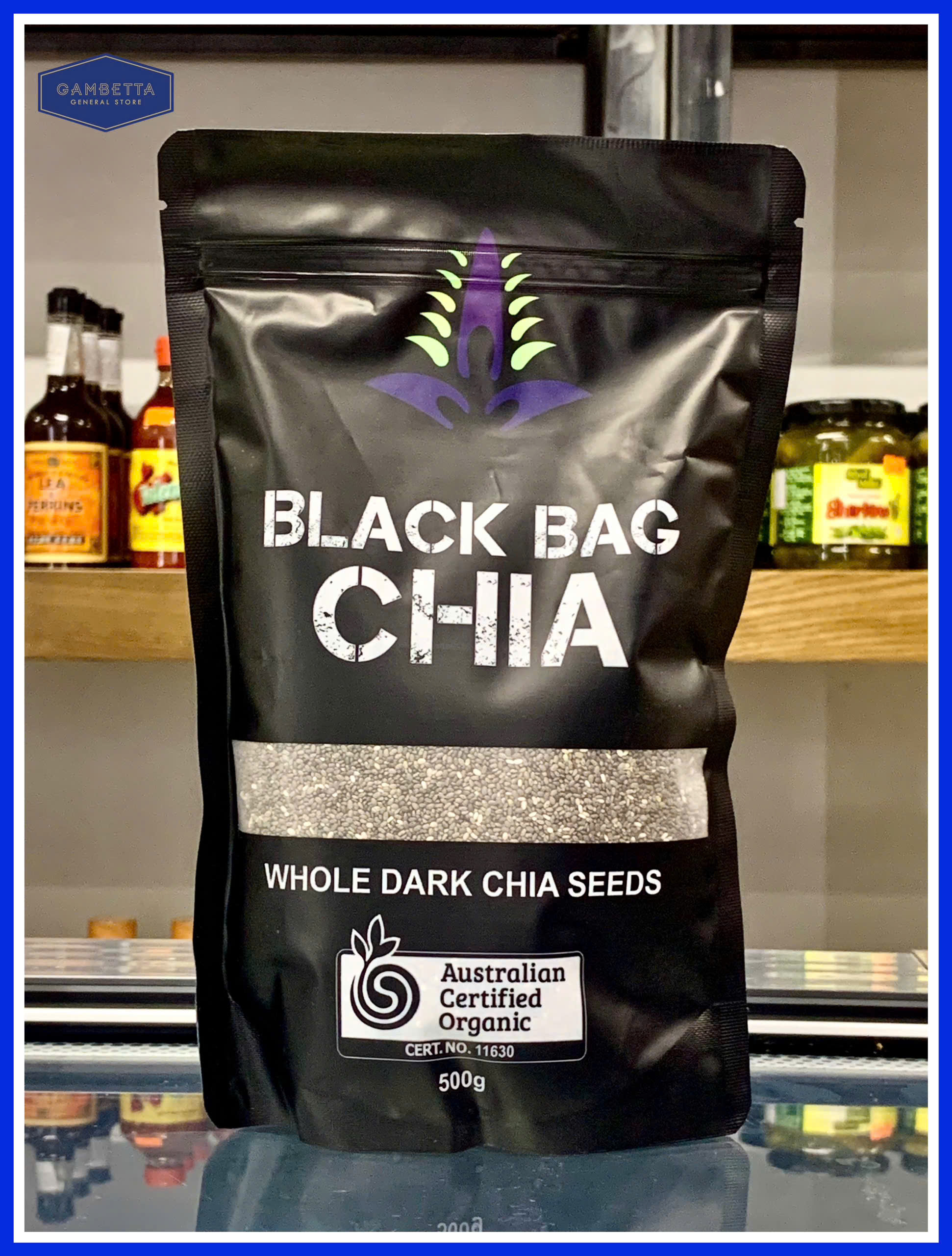 EM Super Food Hạt Chia đen Whole Dark Chia Seeds 500g