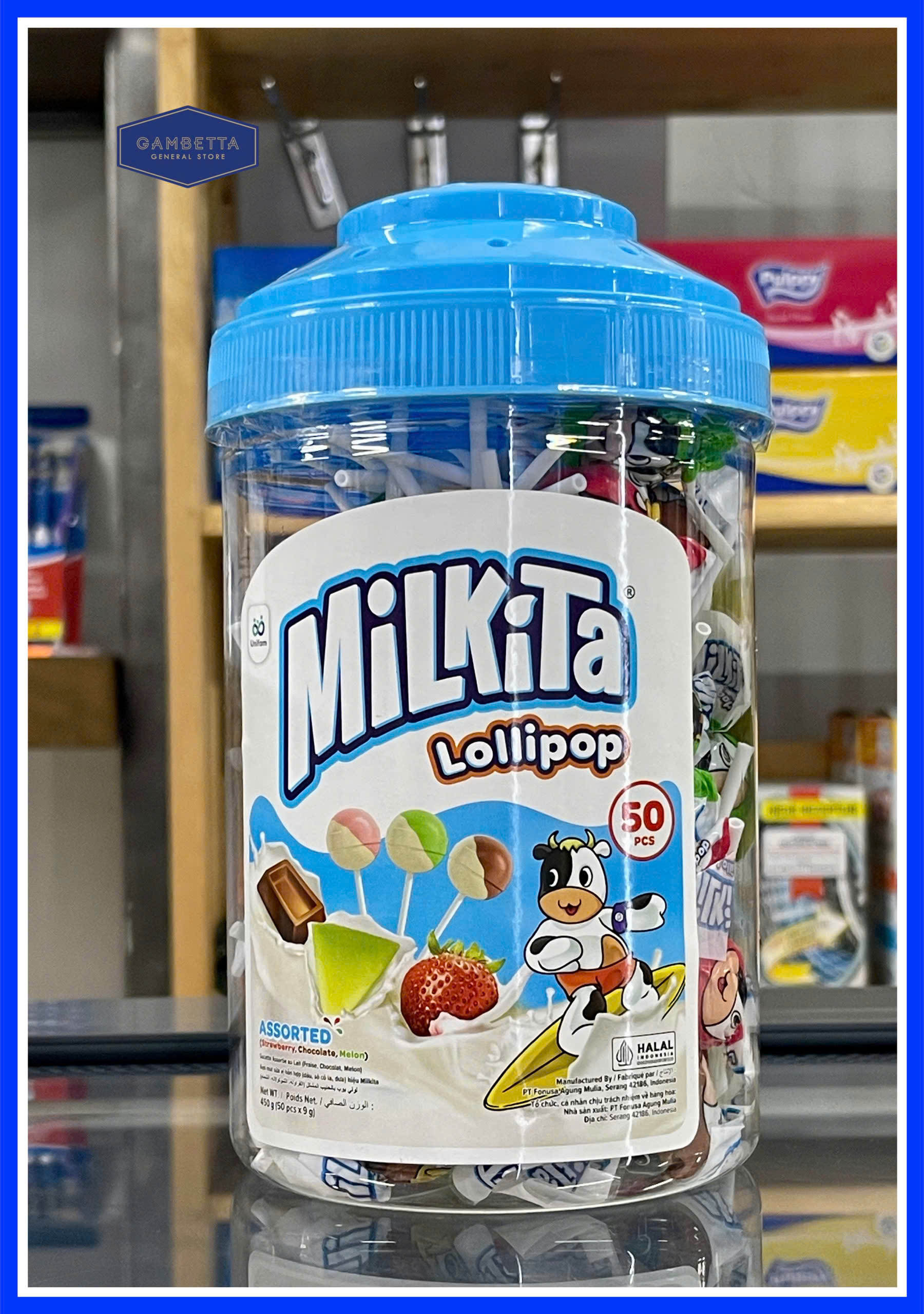 Kẹo Mút Sữa Milkita Dạng Hũ 450g