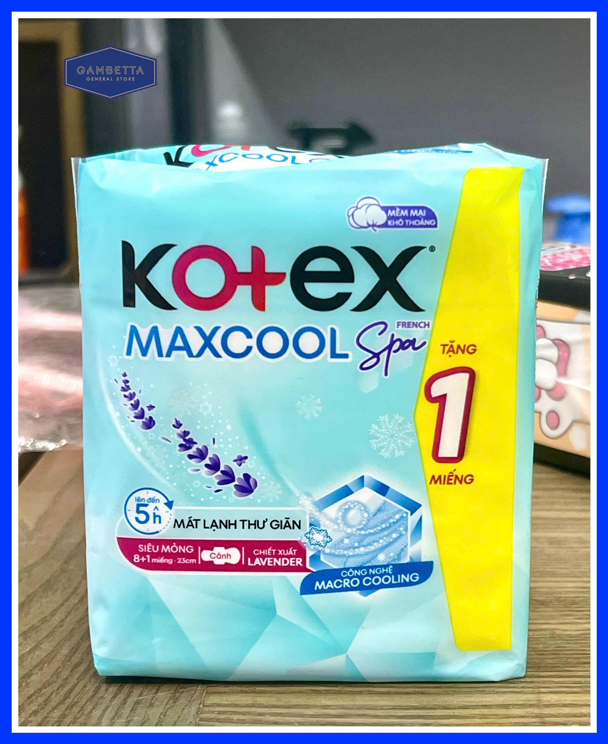 Kotex BVS Có Cánh Maxcool French Spa 23m 8 miếng