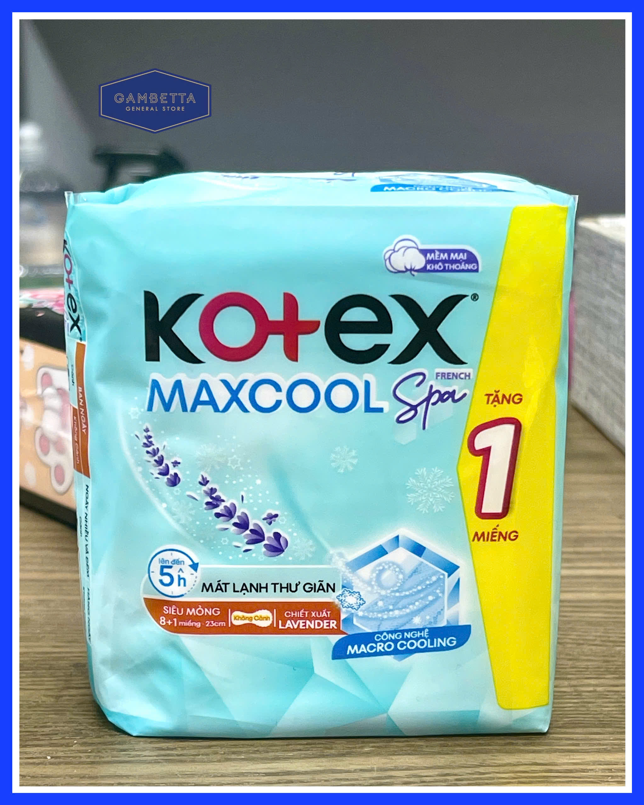 Kotex BVS Không Cánh Maxcool French Spa 23m 8 miếng