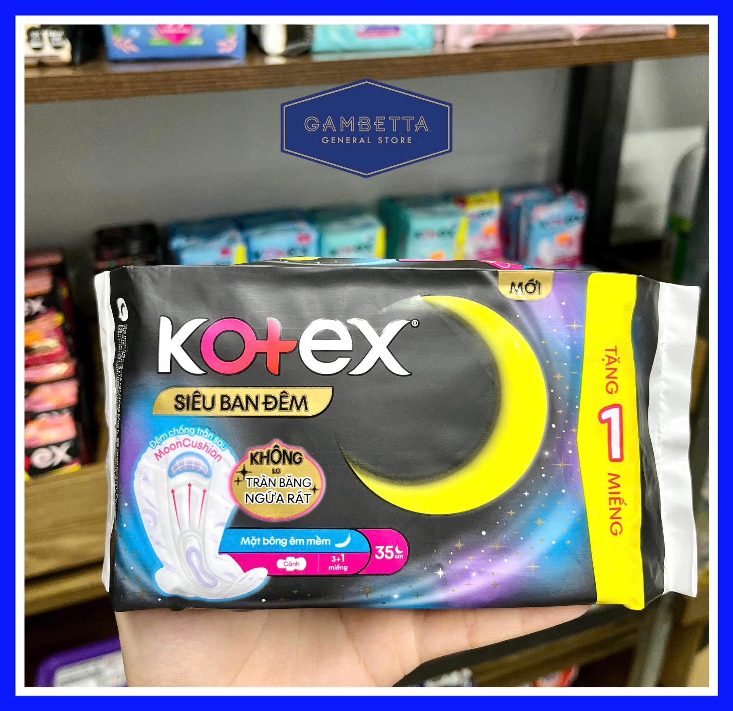 Kotex BVS Siêu ban đêm 35cm 3 miếng