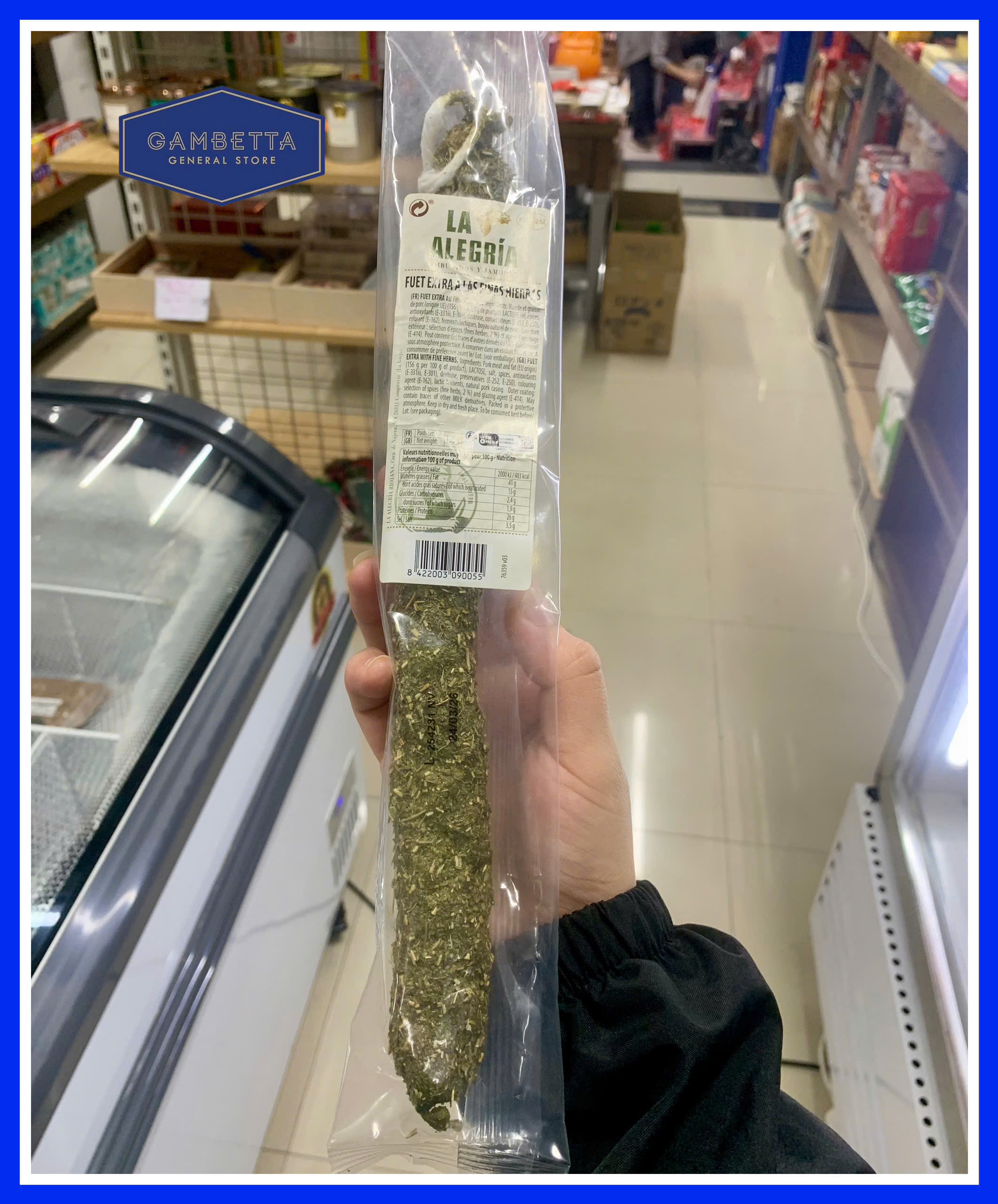 La Alegria Xúc Xích Fuet Extra A Las Finas Hierbas 150g