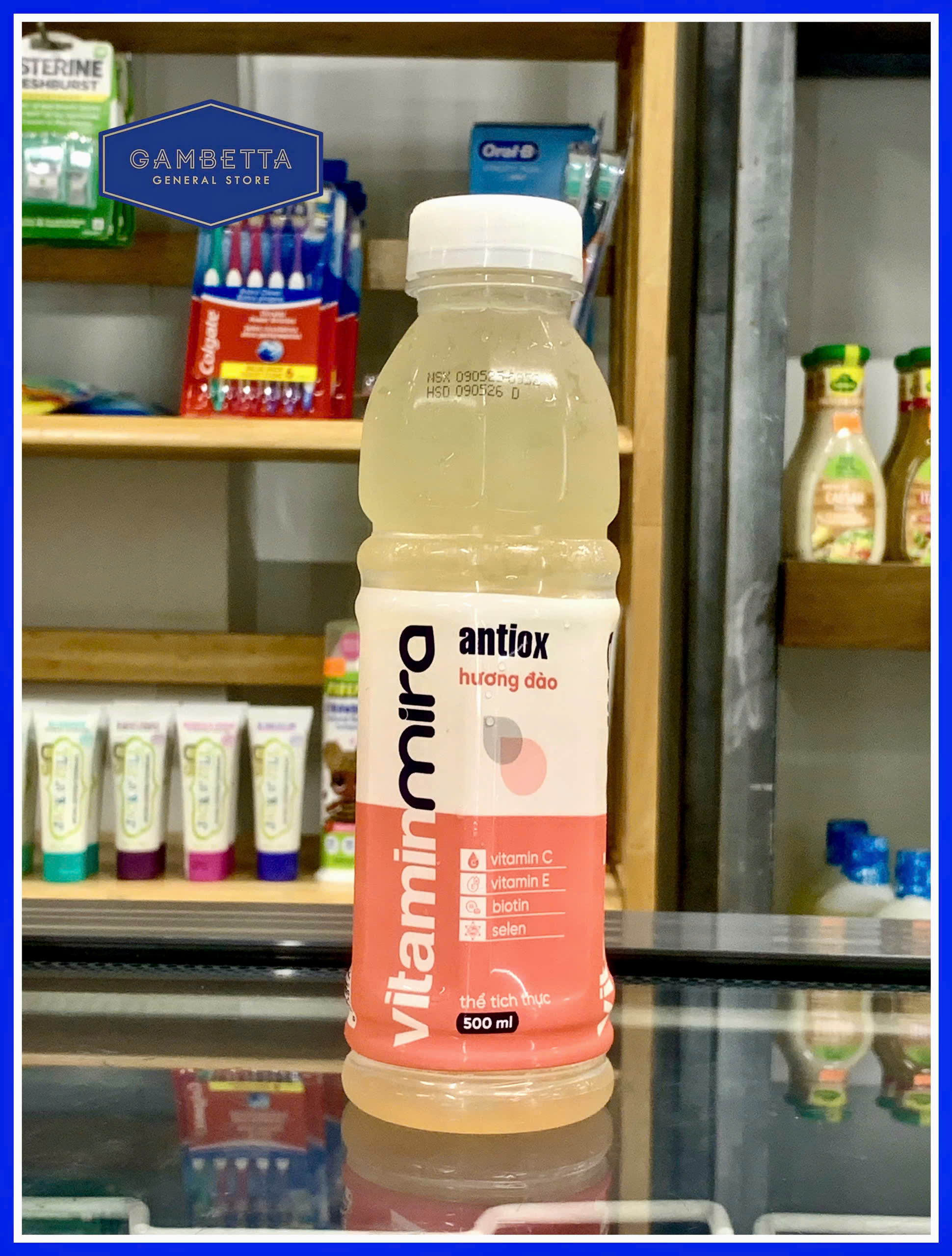 Mira Nước Vitamin Hương Đào Antiox 500ml