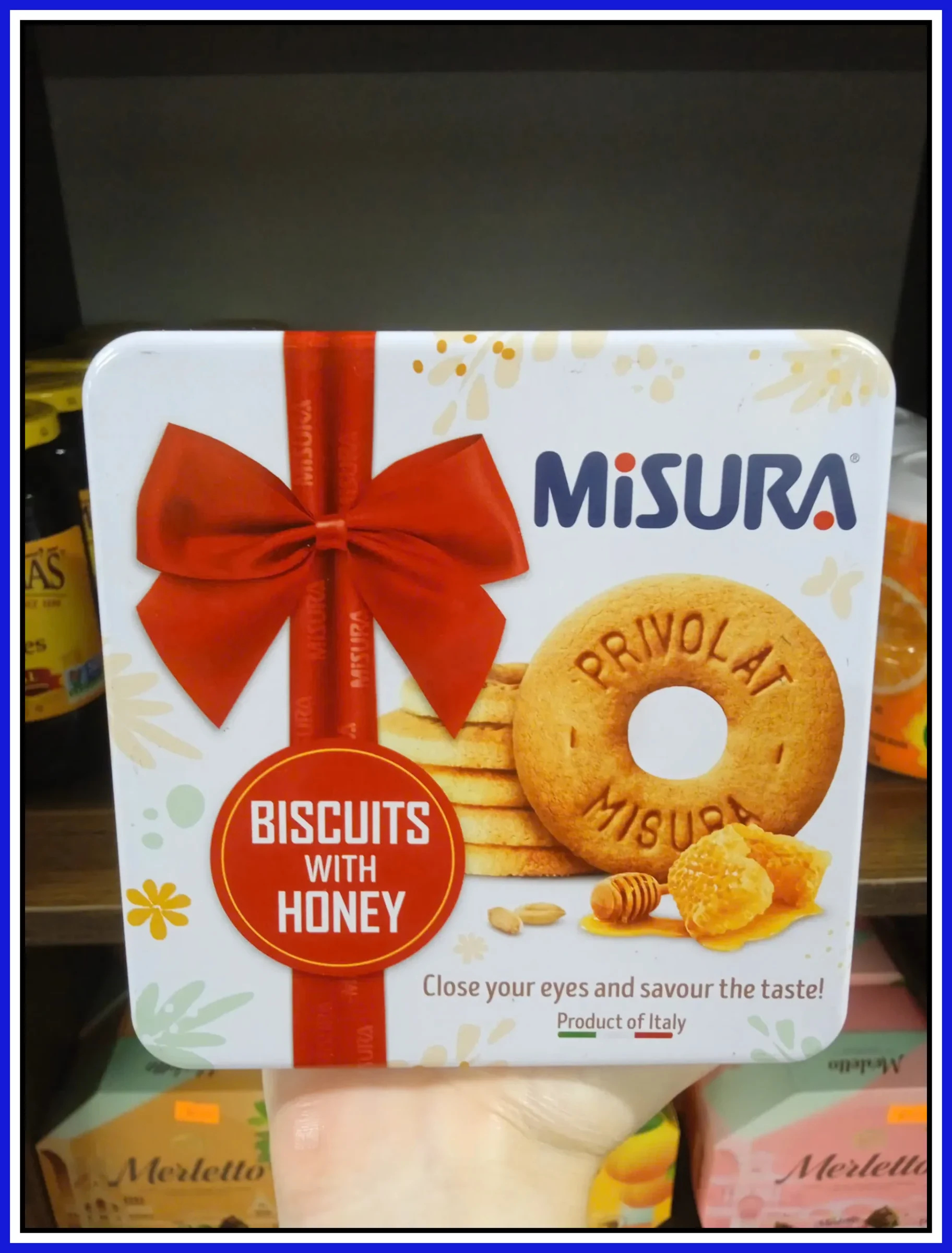 Misura Bánh Quy Mật Ong hộp trắng 200g