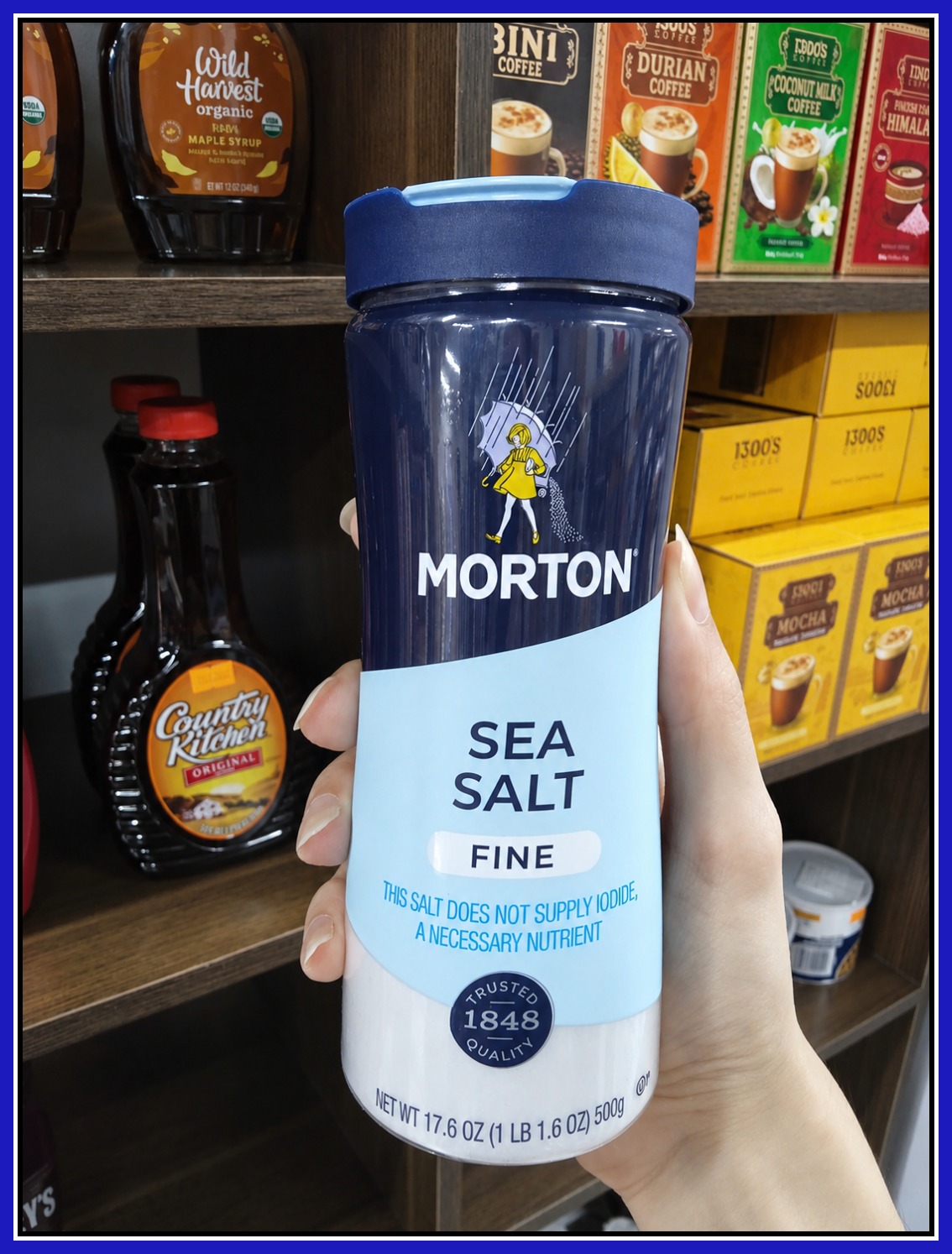 Muối Morton Sea Salt Fine 500g