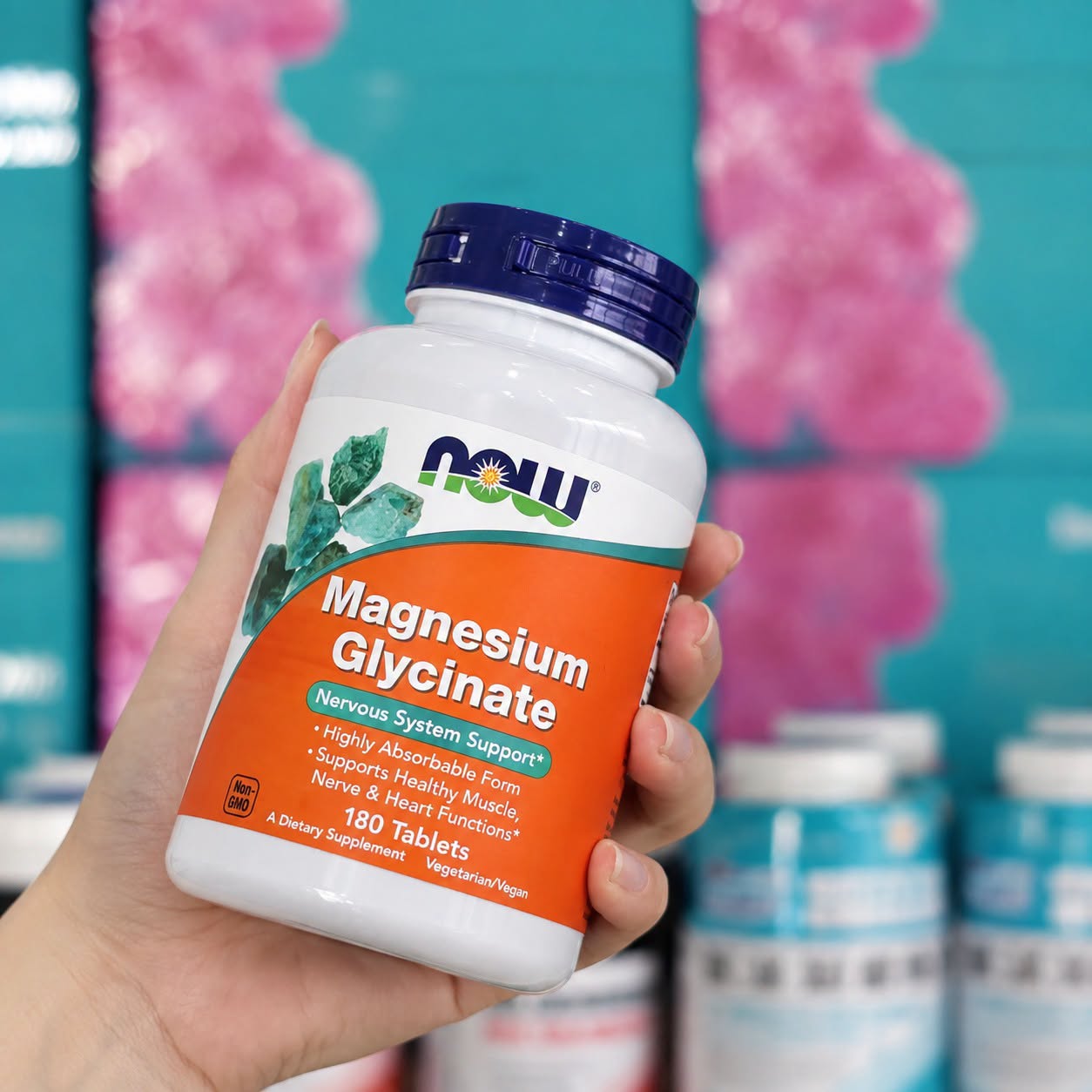 NOW thực phẩm bổ sung Magnesium 180 viên