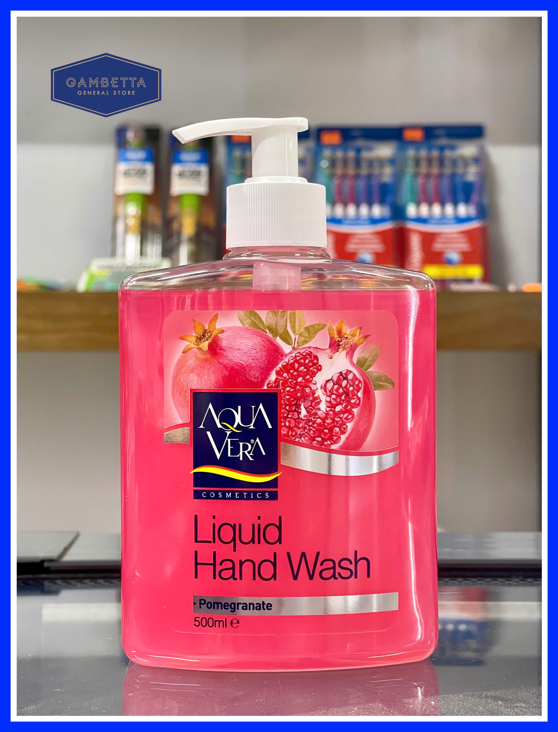 Nước Rửa Tay Dưỡng Chât Lựu Aqua Vera 500ml