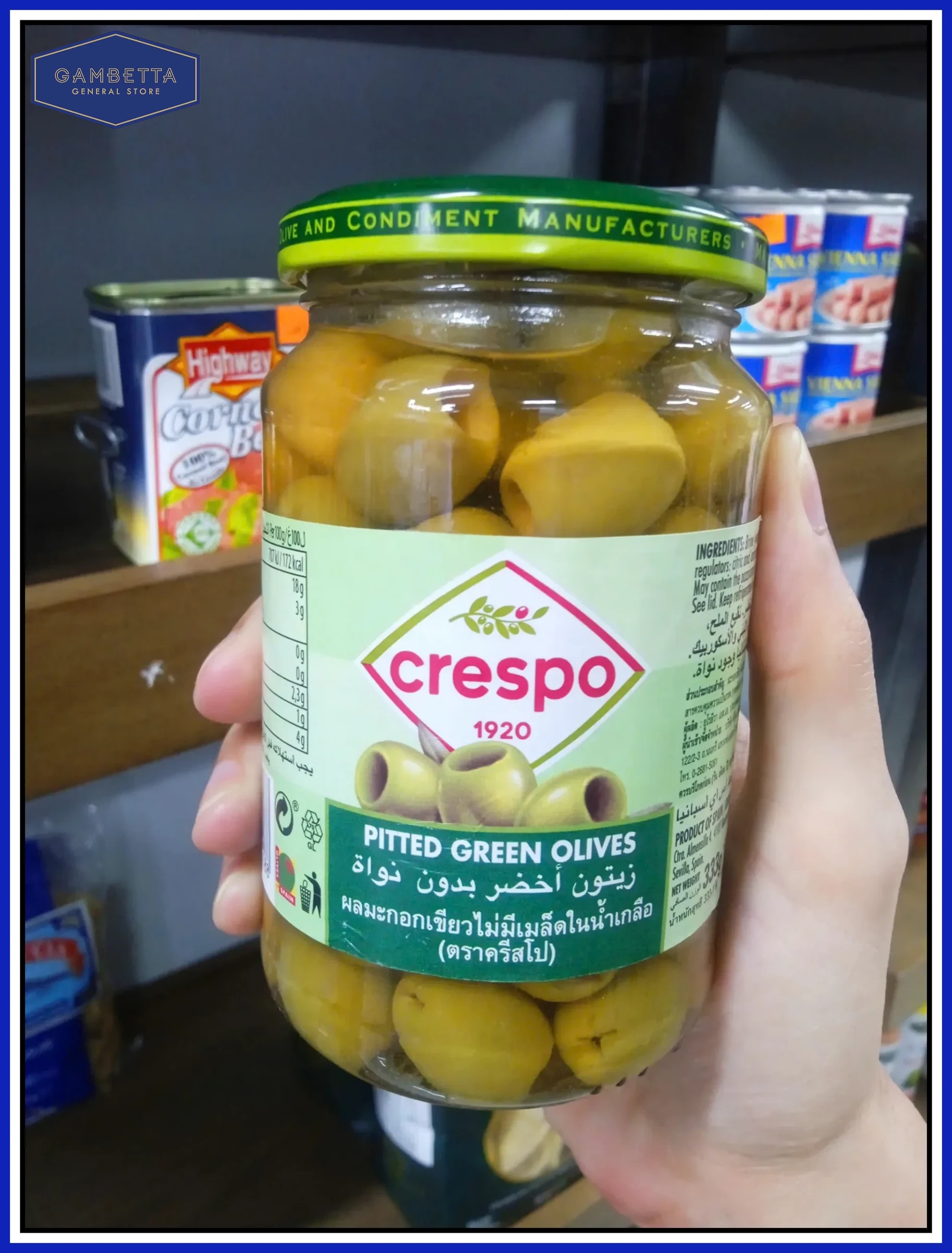 Oliu Không Hạt Crespo 370ml