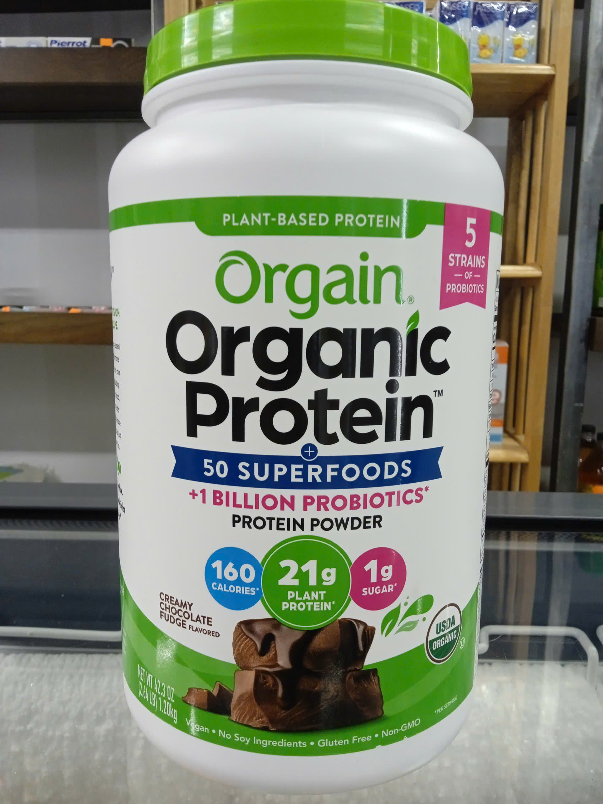 Orgain Organic Protein 50 Superfood 1.2kg Xanh lá