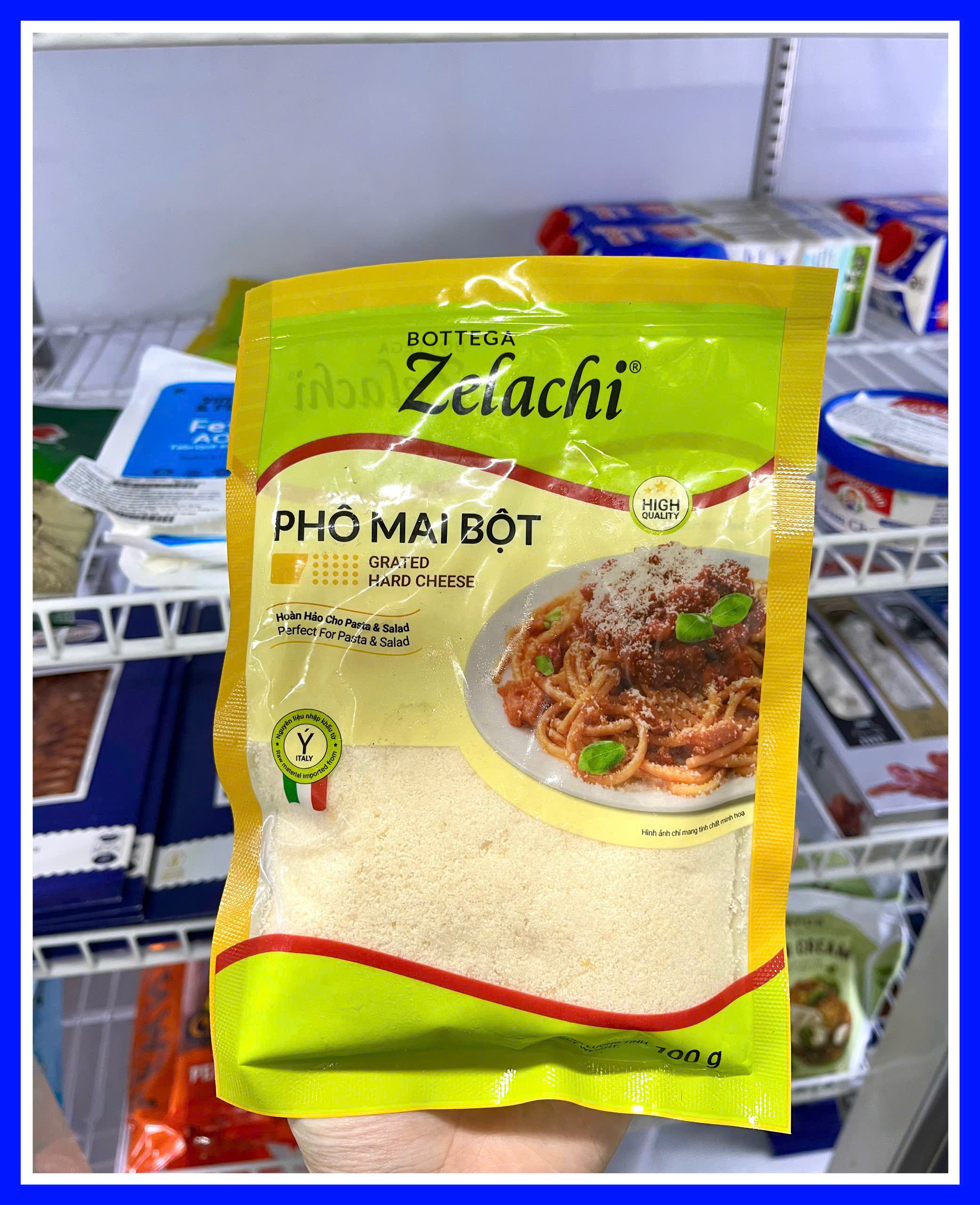 Phomai Bột Bottega Zelachi Grated Hard Cheese 100g