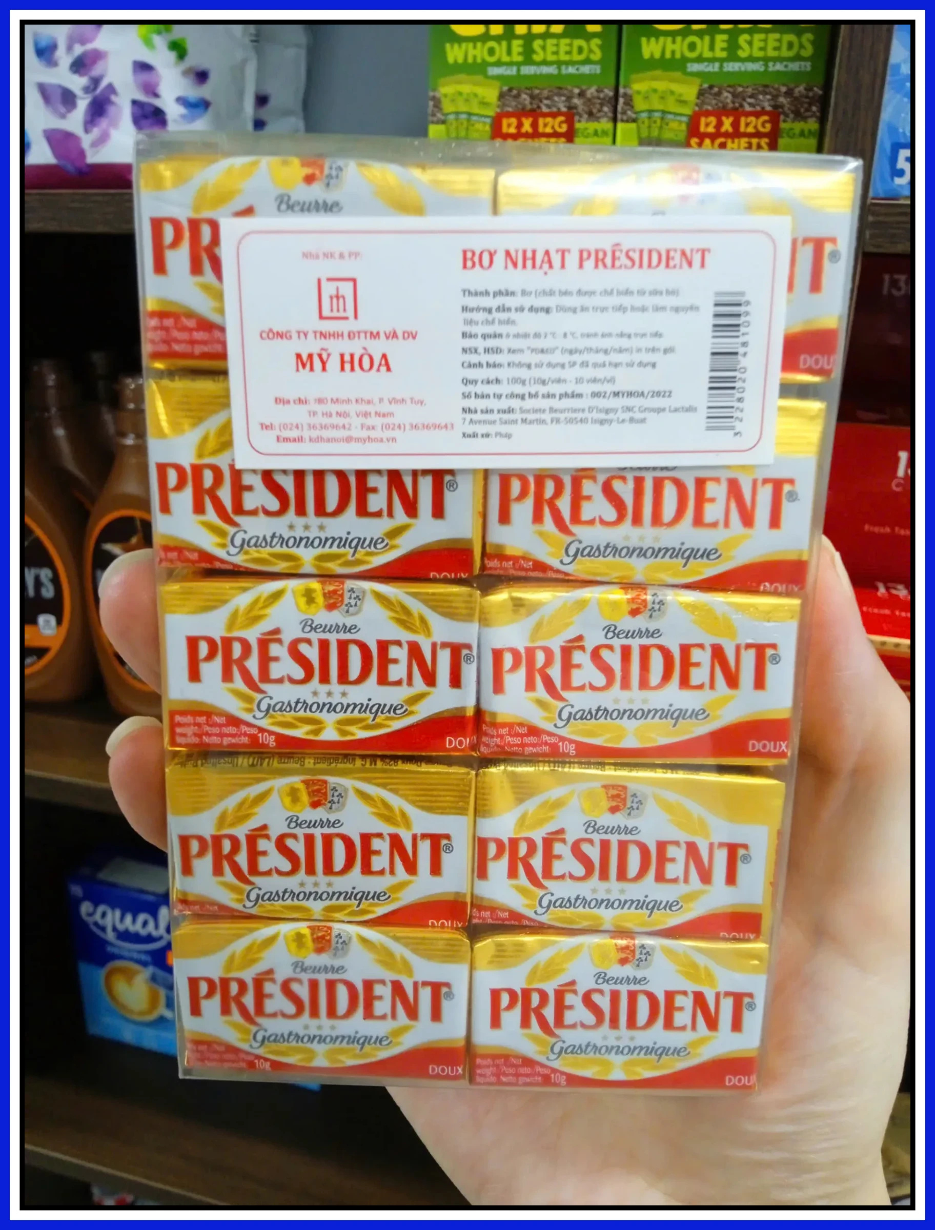 President Bơ Lạt vỉ 10 viên 10gram