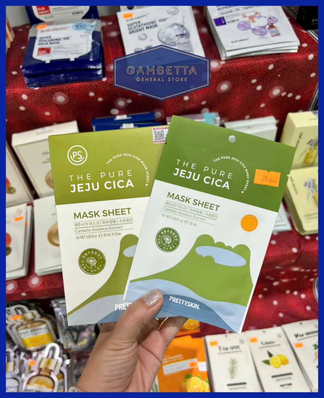 Pretty Skin Mặt Nạ Dưỡng The Pure Jeju Cica Mask
