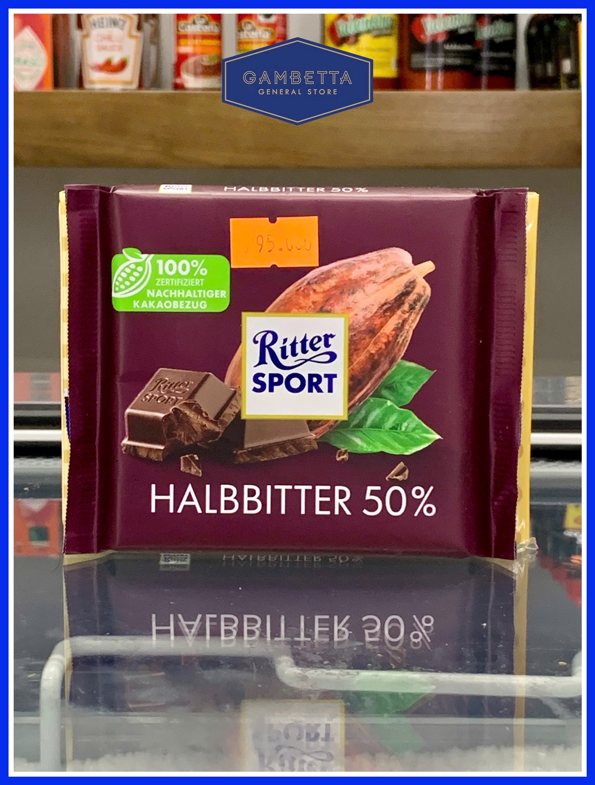 Sô Cô La Đen Ritter Sport Halbbitter 50% 100g