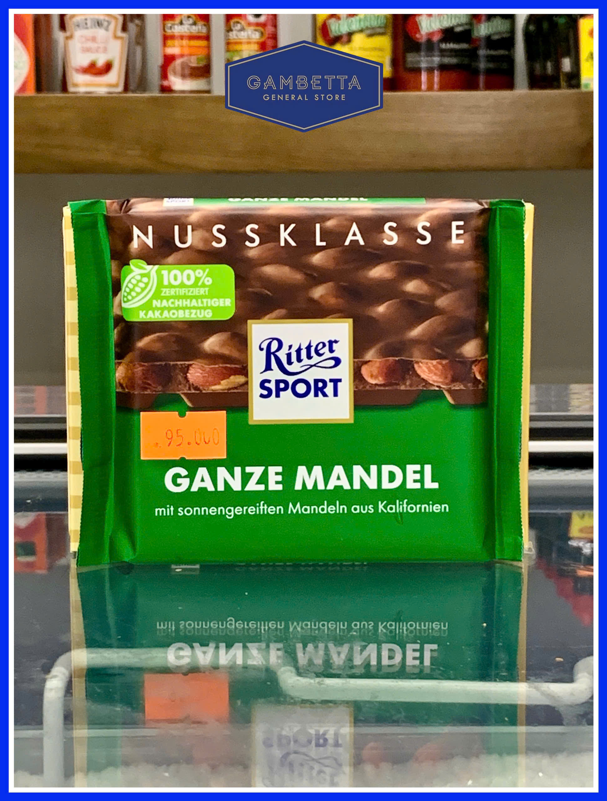 Sô Cô La Hạnh Nhân Ritter Ganze Mandel Almond 100g