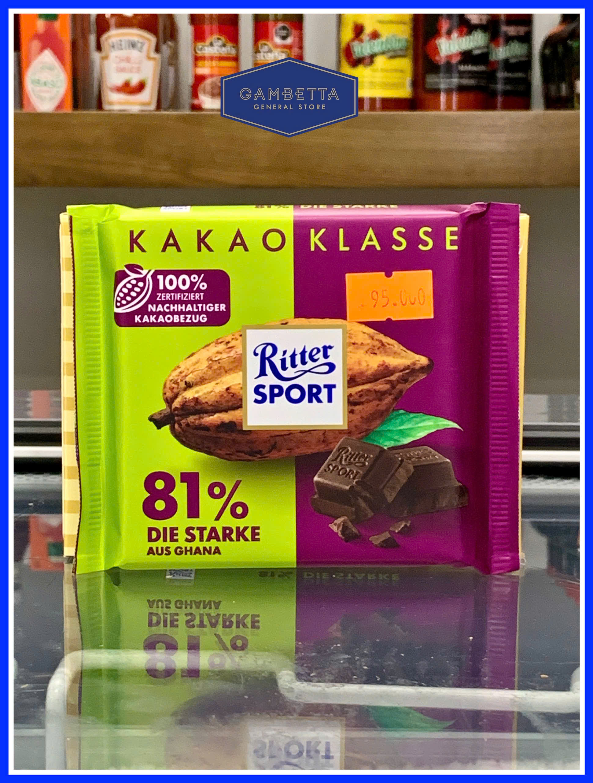 Sô Cô La Ritter Kakao Klasse 81% Ghana 100g